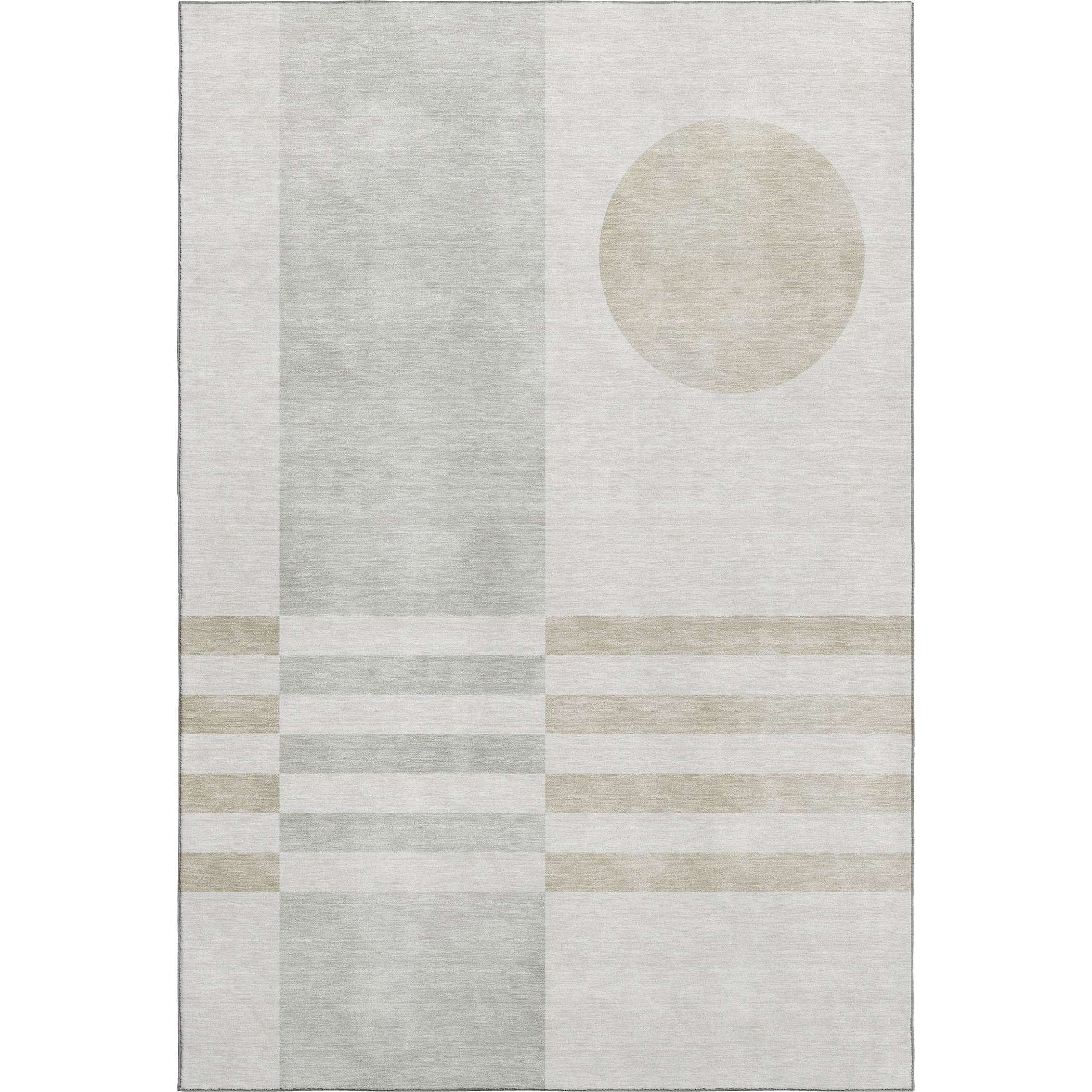 Valletta Machine Washable Transitional Linen Ivory Rug 2'6" x 3'10" #shape_Rectangle