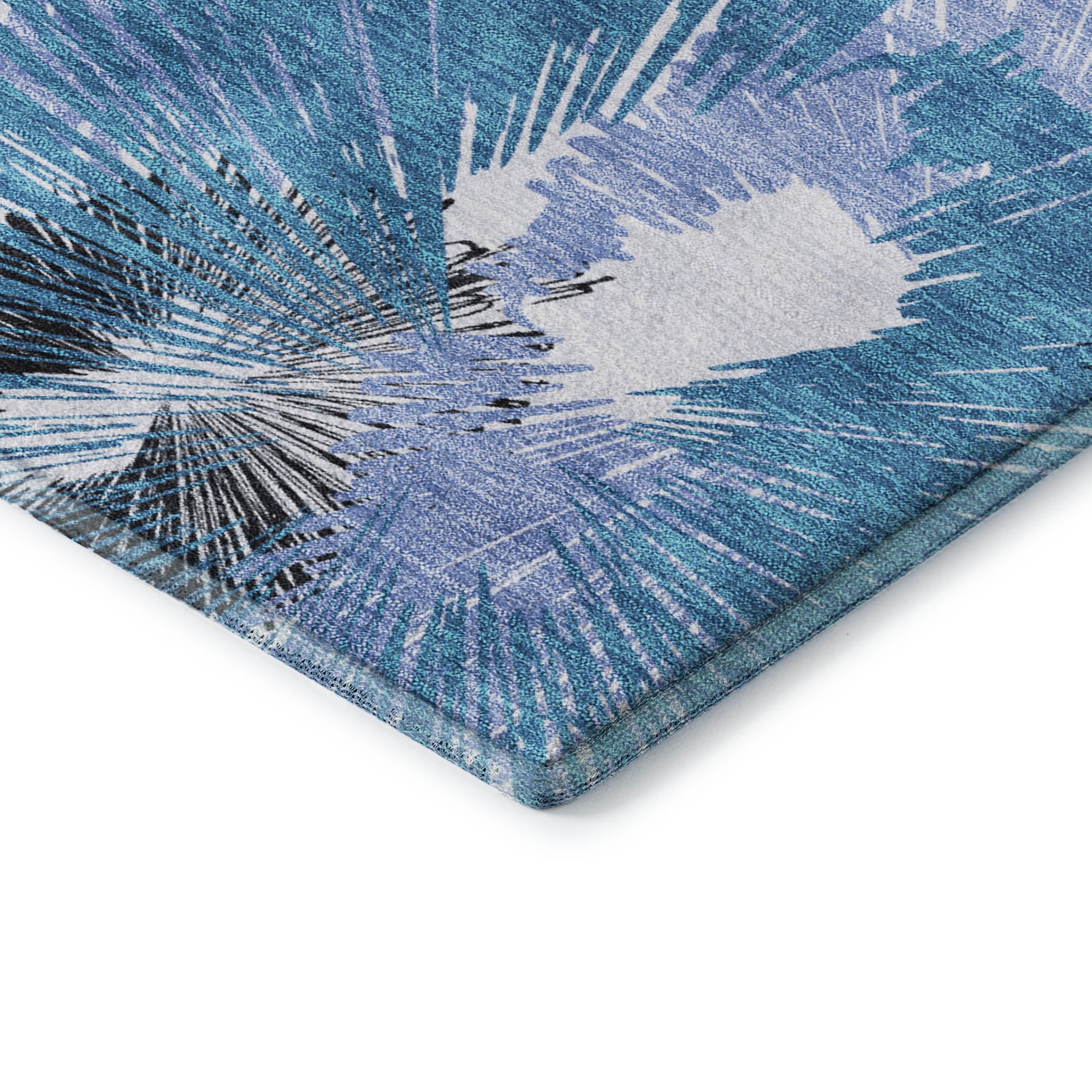 Marrakech Machine Washable Transitional Blue Rug 1'8" x 2'6" #shape_Rectangle
