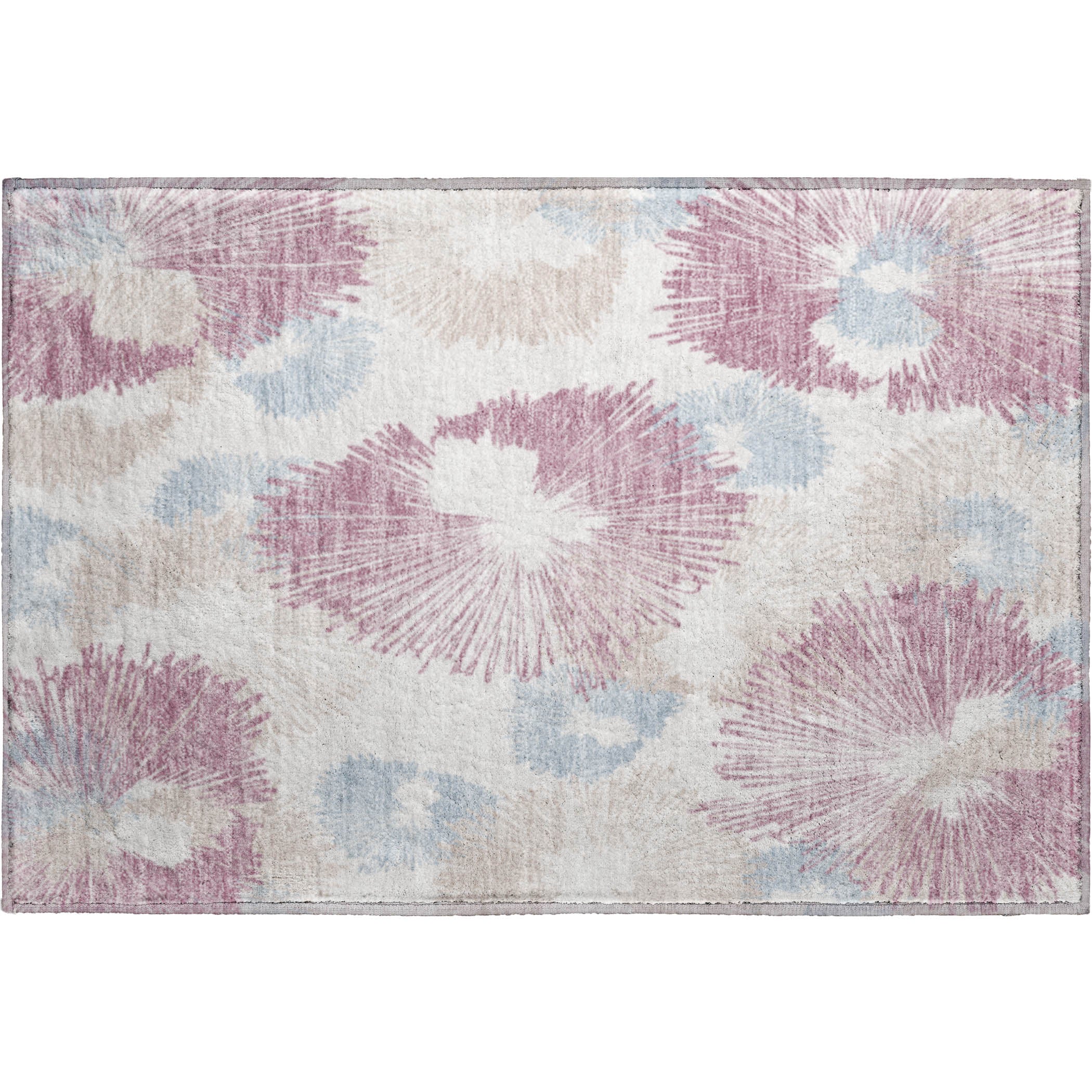 Marrakech Machine Washable Transitional Blush Pink Rug 1'8" x 2'6" #shape_Rectangle