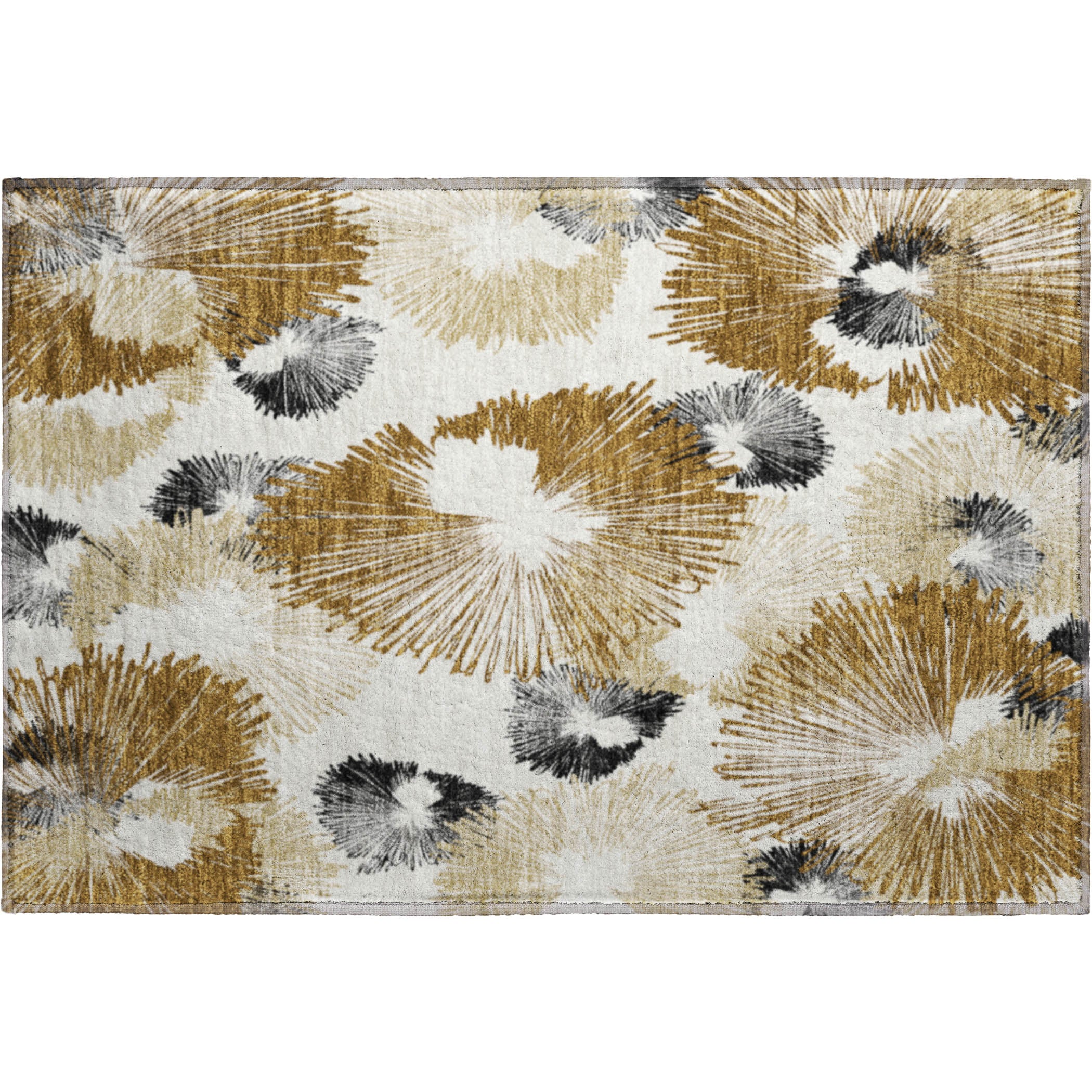 Marrakech Machine Washable Transitional Chocolate Brown Rug 1'8" x 2'6" #shape_Rectangle