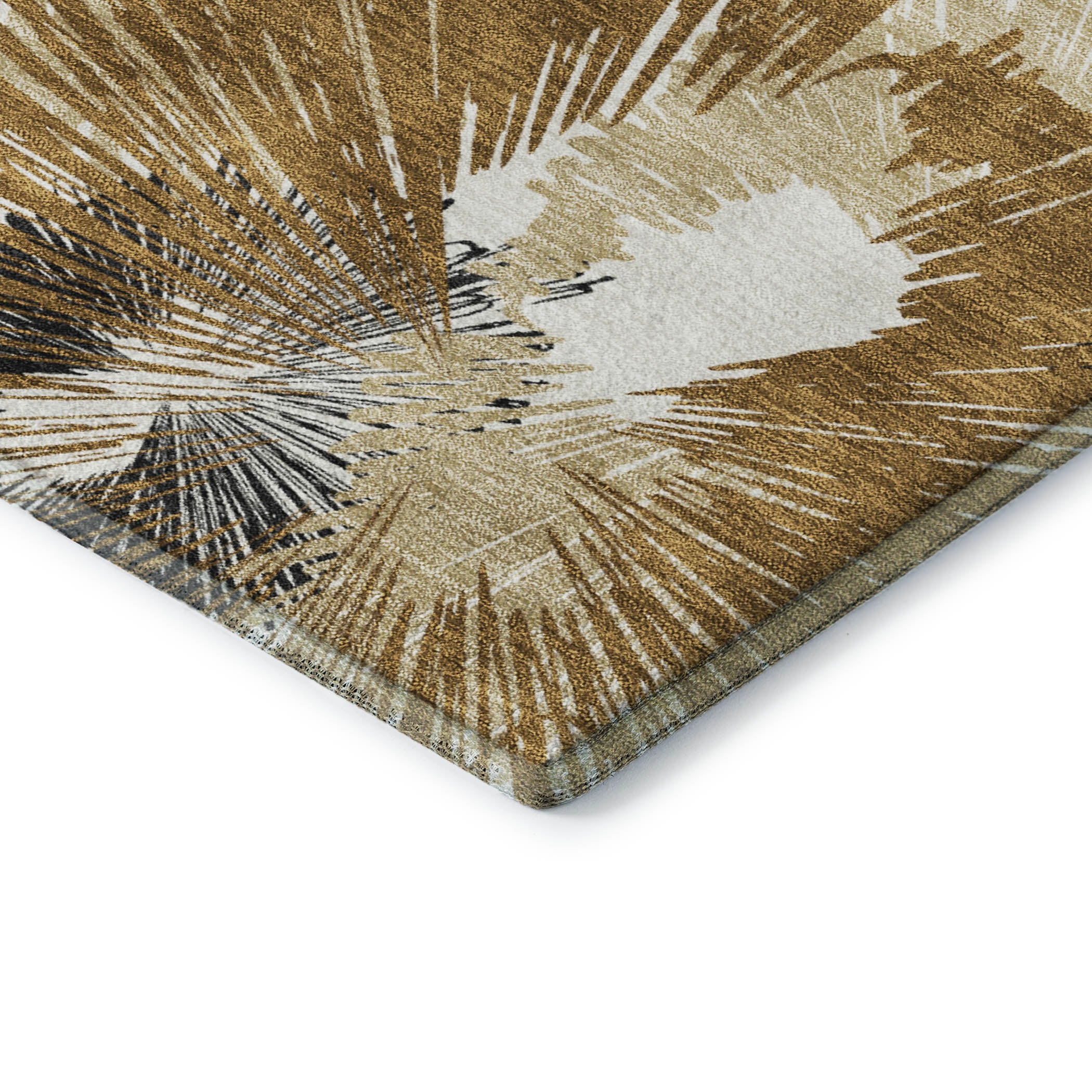 Marrakech Machine Washable Transitional Chocolate Brown Rug 1'8" x 2'6" #shape_Rectangle