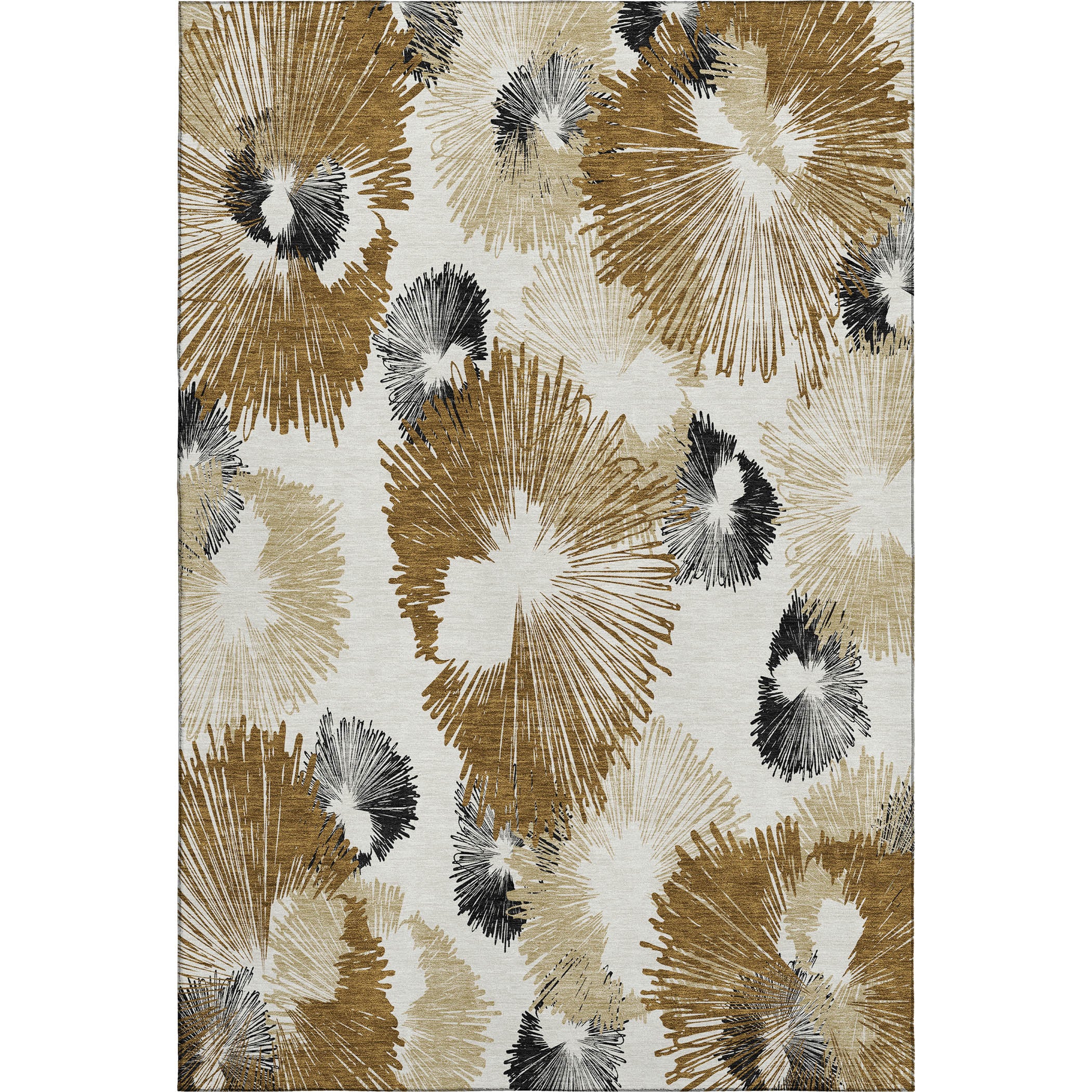 Marrakech Machine Washable Transitional Chocolate Brown Rug 2'6" x 3'10" #shape_Rectangle