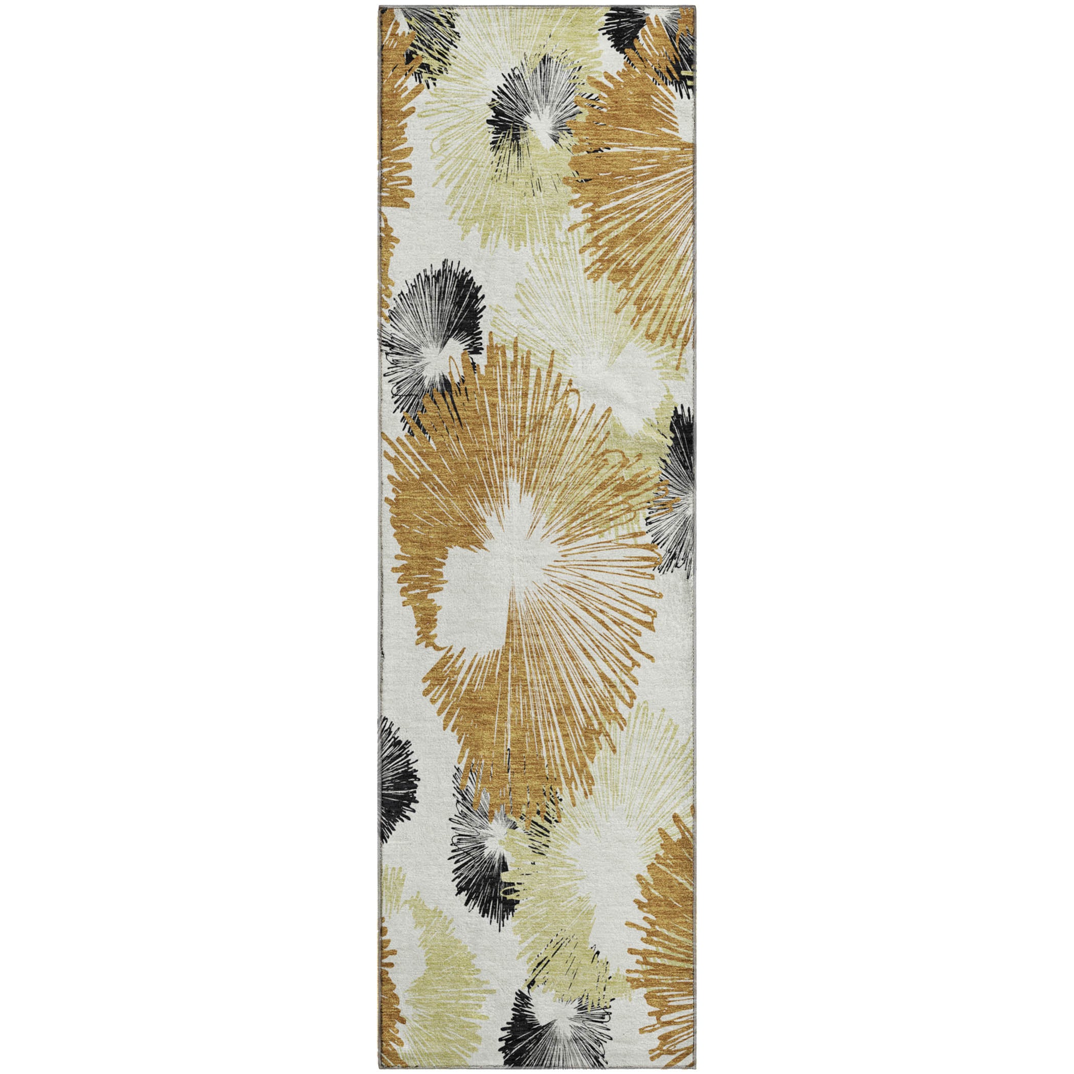 Marrakech Machine Washable Transitional Copper Orange Rug 2'3" x 7'6" #shape_Runner