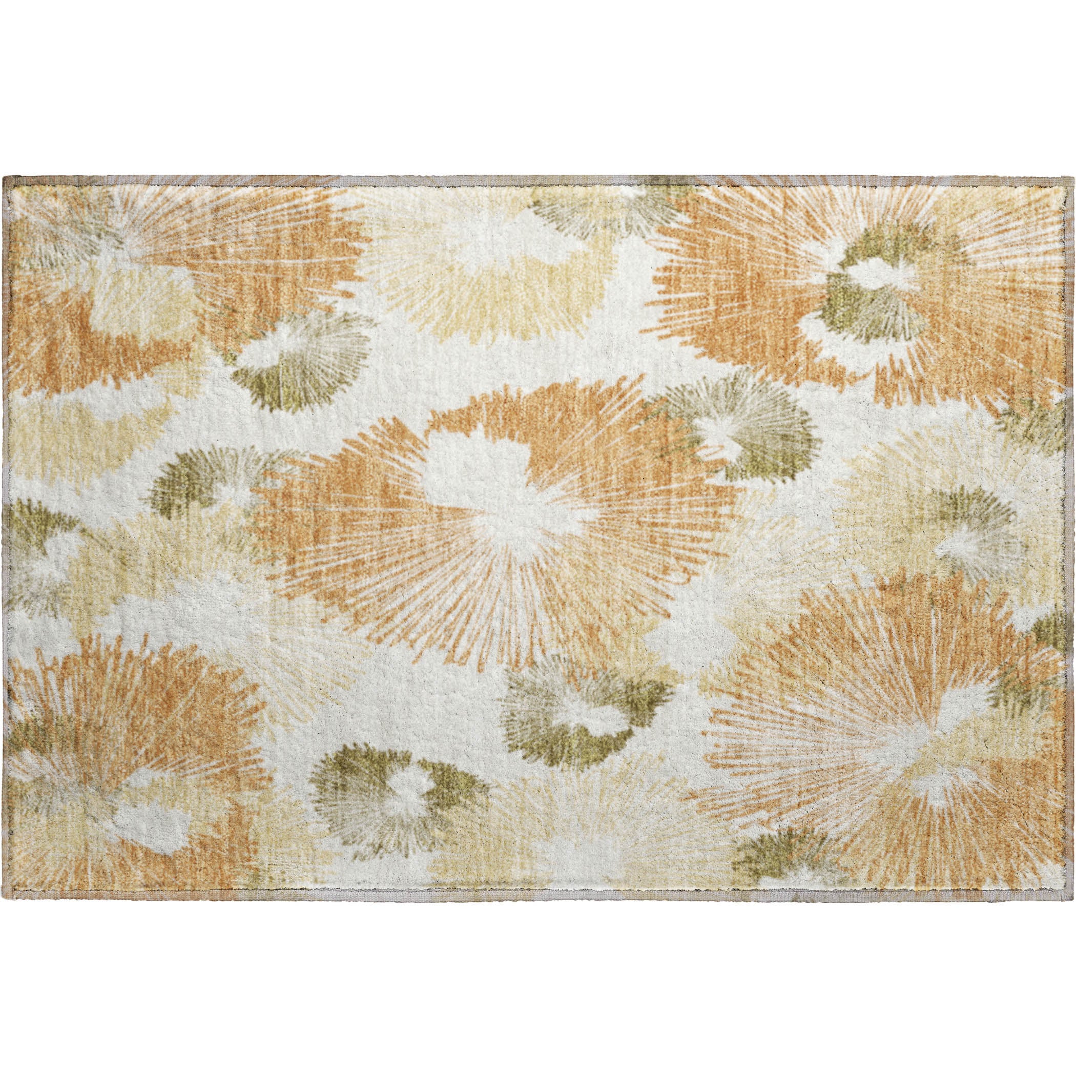 Marrakech Machine Washable Transitional Coral Orange Rug 1'8" x 2'6" #shape_Rectangle