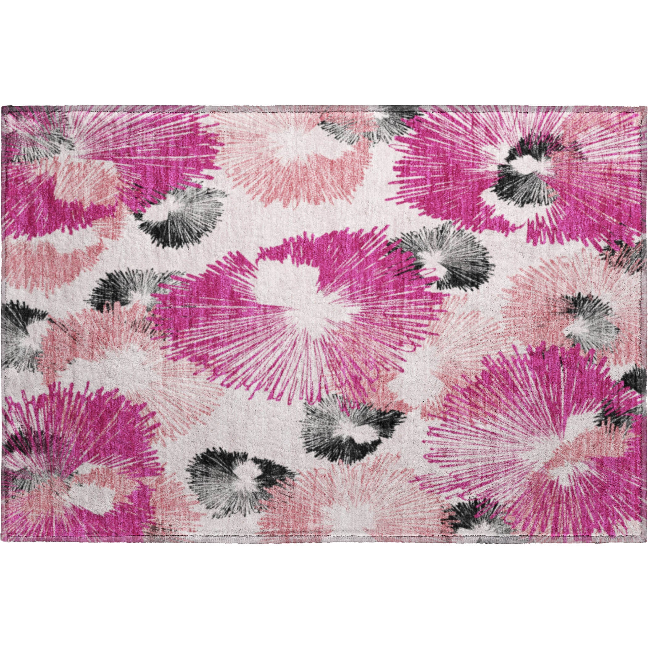 Marrakech Machine Washable Transitional Pink Rug 1'8" x 2'6" #shape_Rectangle