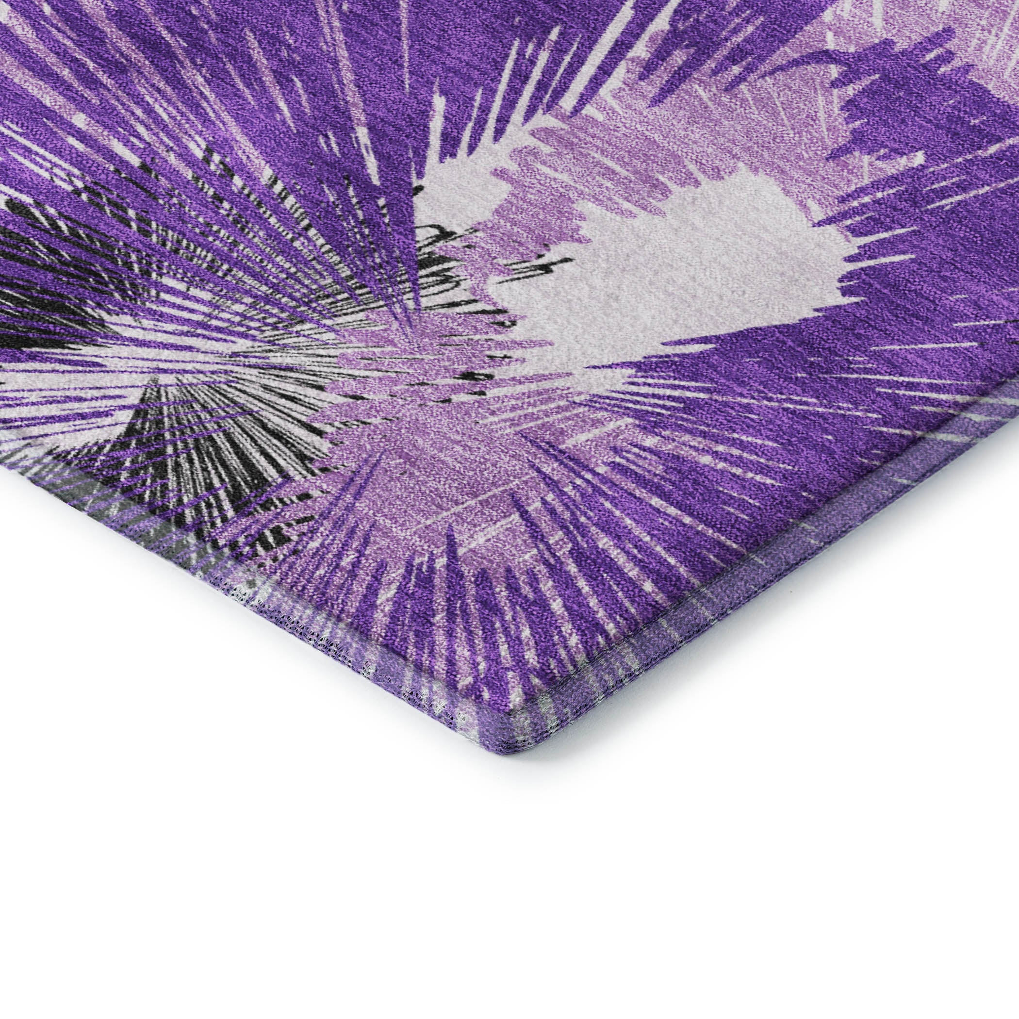 Marrakech Machine Washable Transitional Purple Rug 1'8" x 2'6" #shape_Rectangle