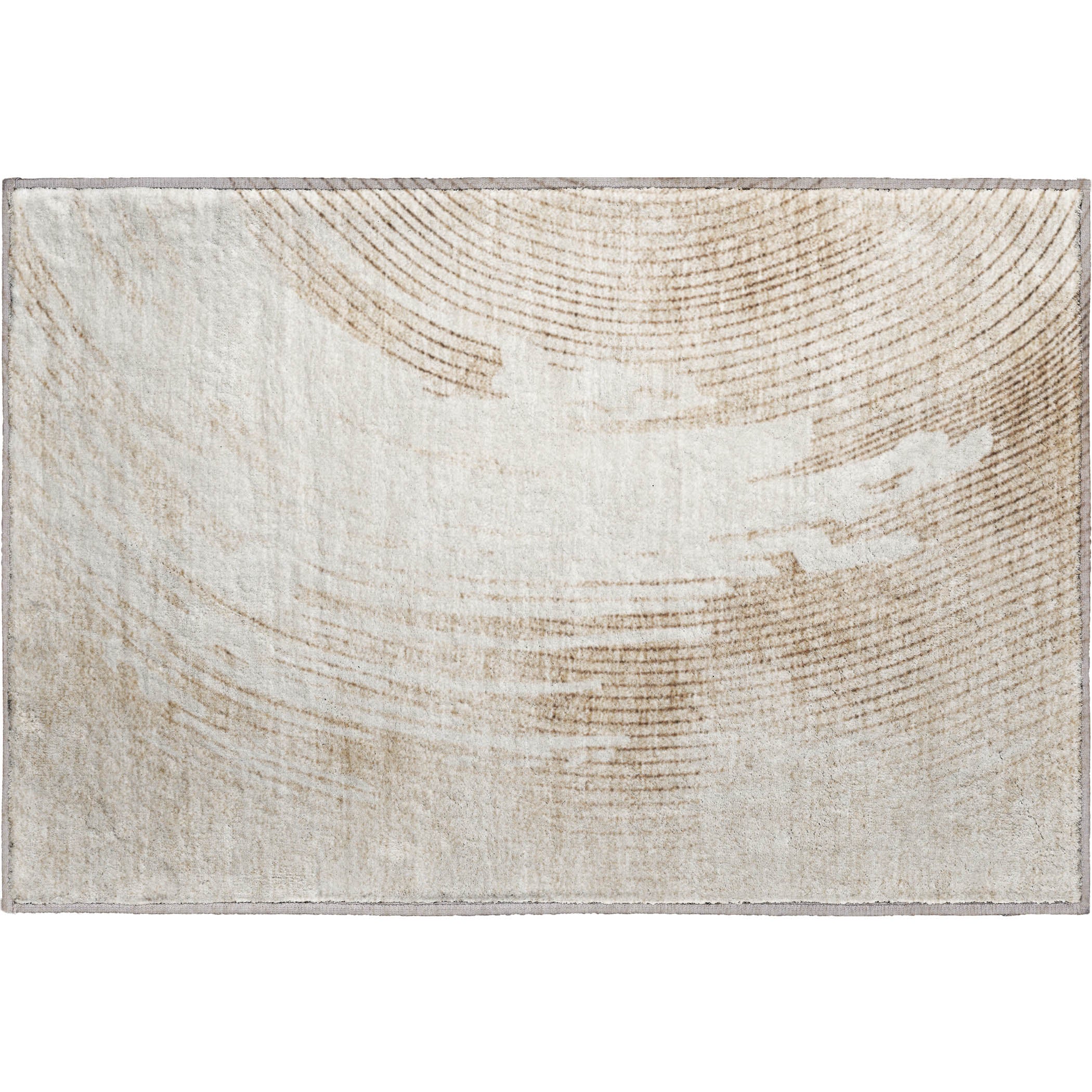 Dublin Machine Washable Transitional Brown Rug 1'8" x 2'6" #shape_Rectangle