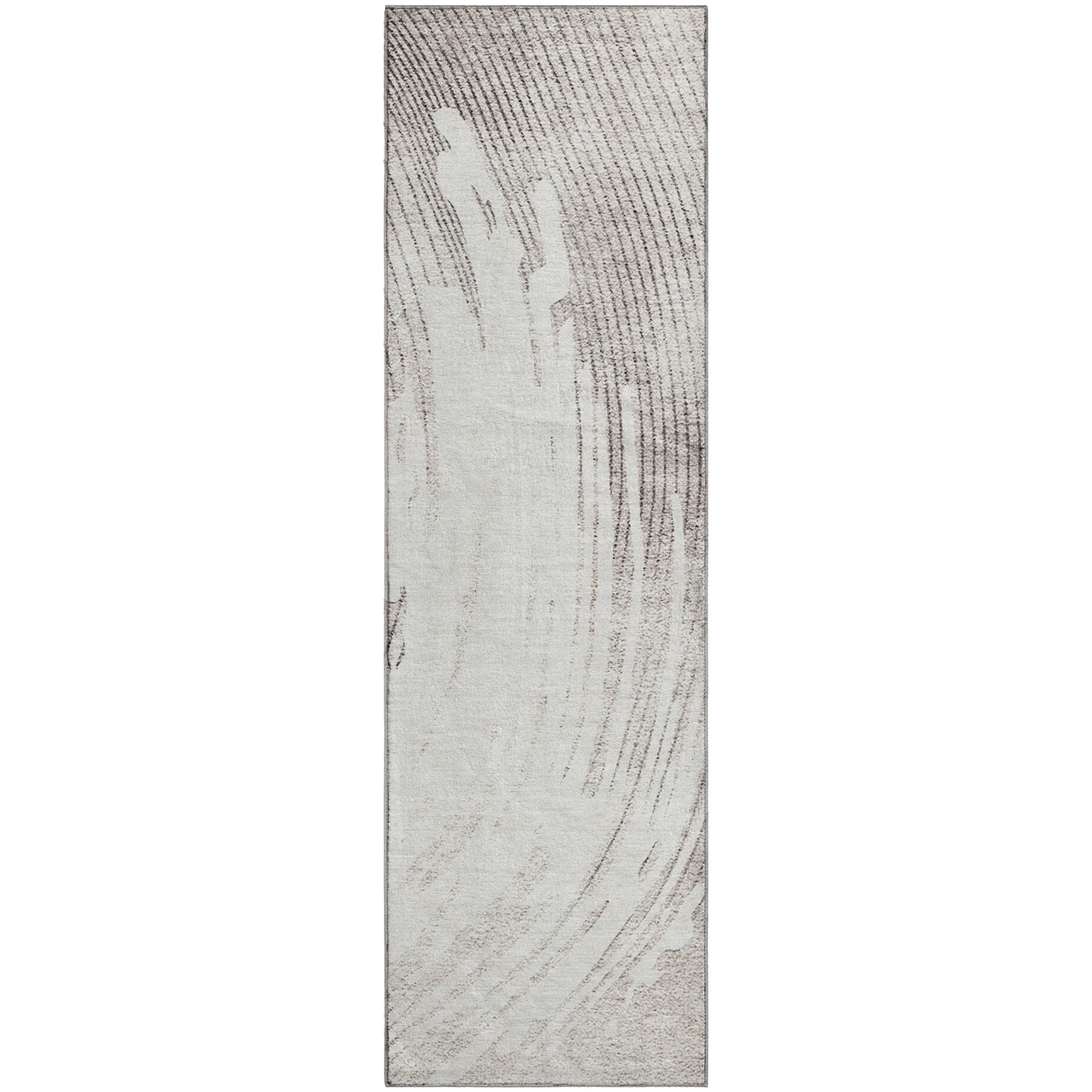 Dublin Machine Washable Transitional Ivory Rug 2'3" x 7'6" #shape_Runner