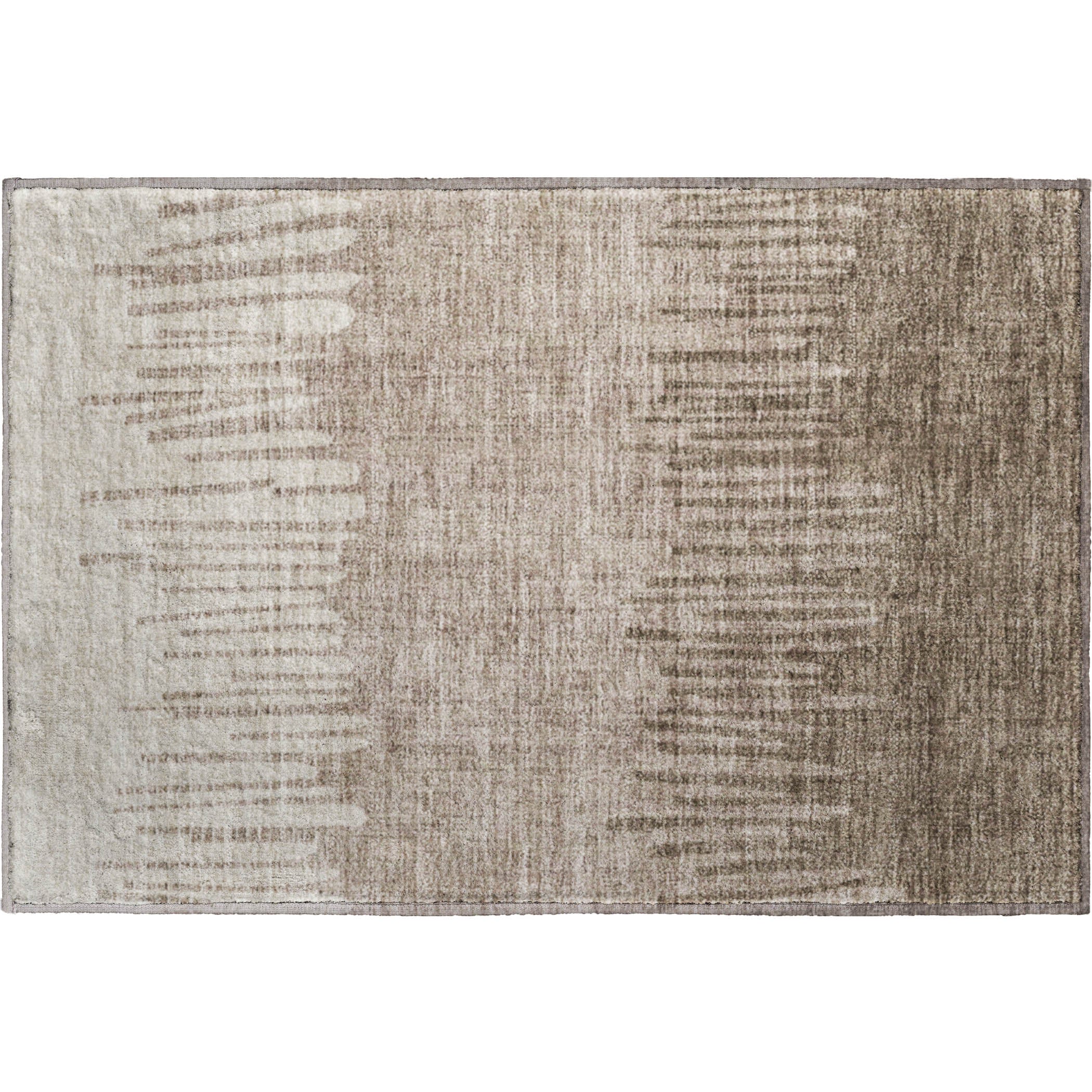 Bern Machine Washable Transitional Brown Rug 1'8" x 2'6" #shape_Rectangle