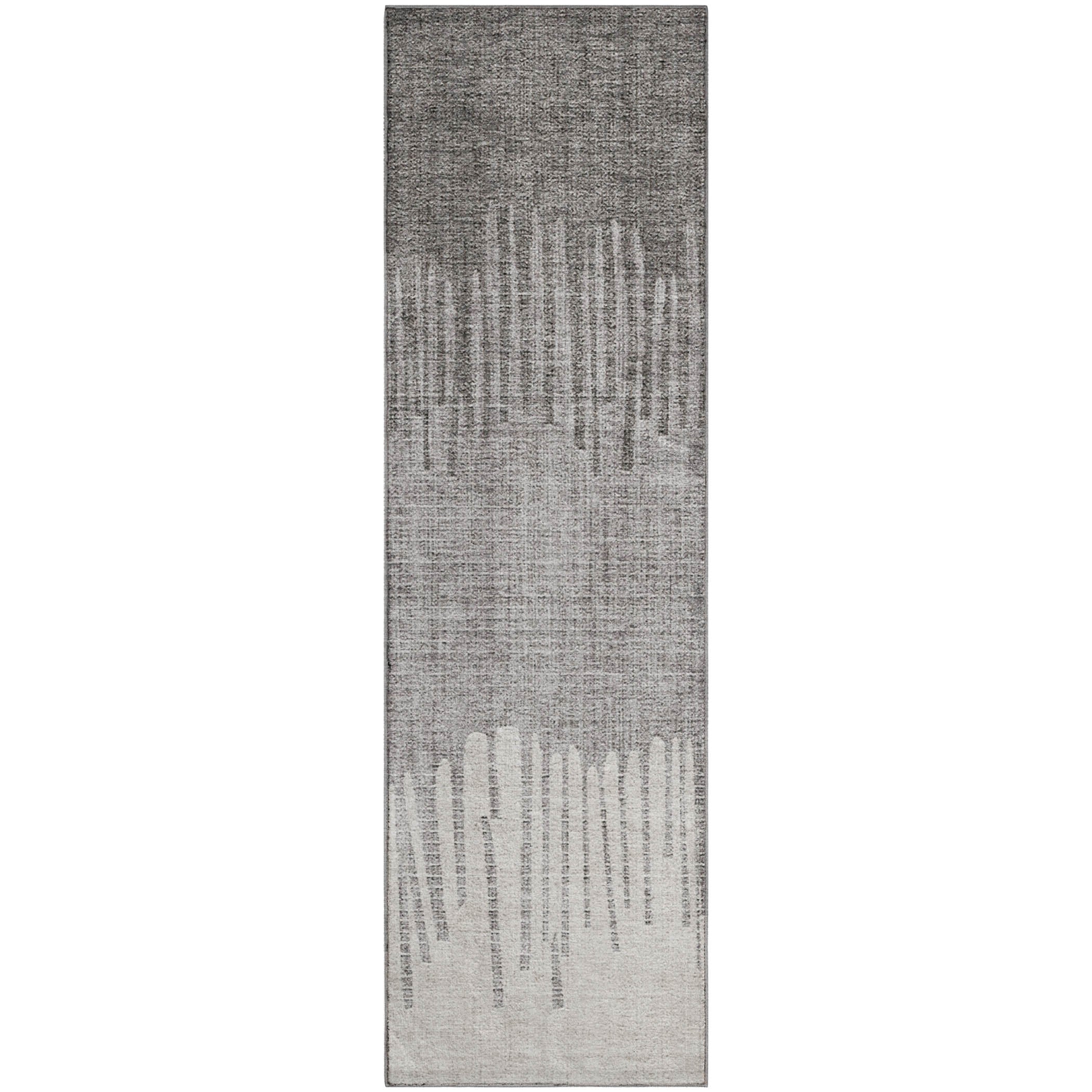 Bern Machine Washable Transitional Gray Rug 2'3" x 7'6" #shape_Runner