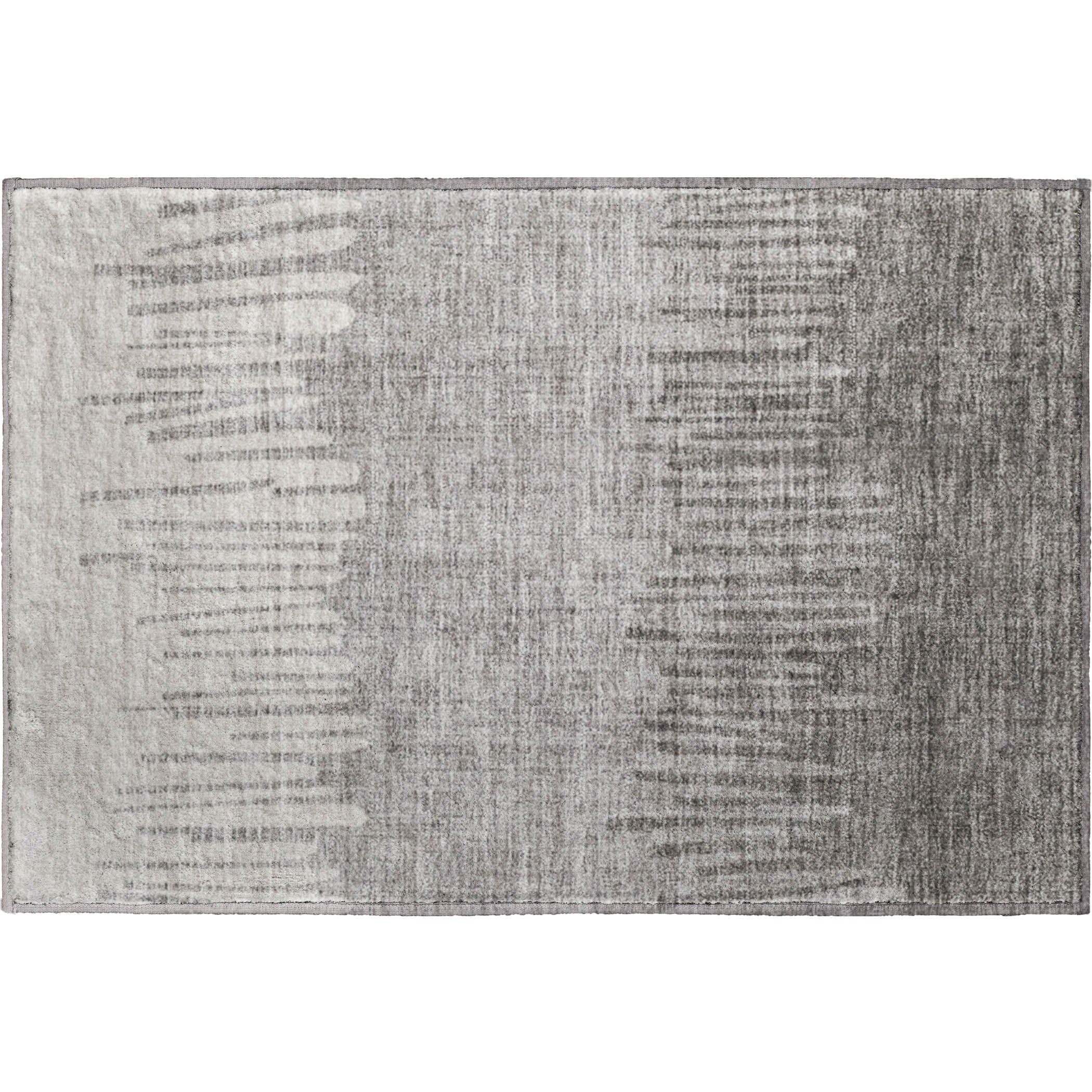Bern Machine Washable Transitional Gray Rug 1'8" x 2'6" #shape_Rectangle