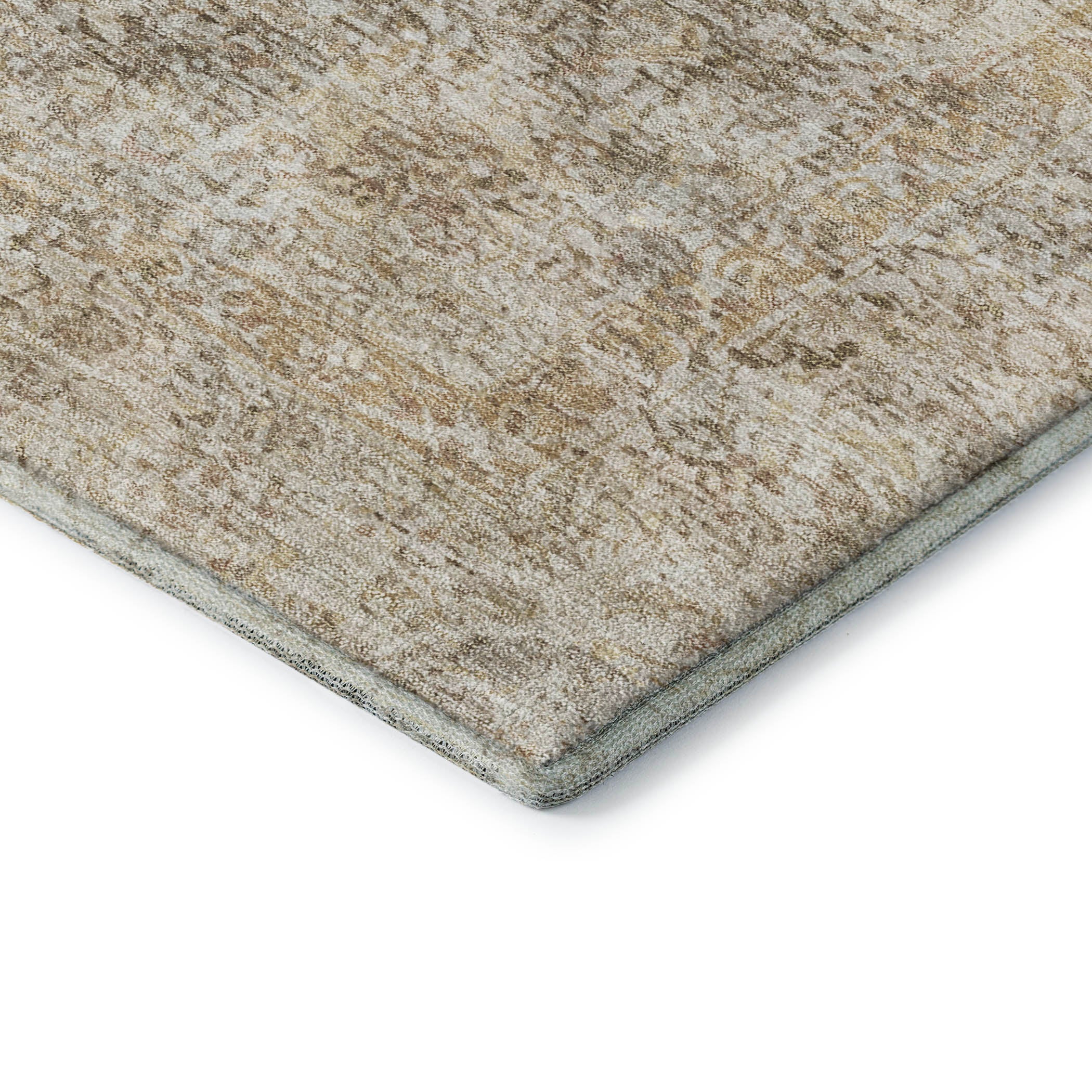 Marrakech Machine Washable Traditional Beige Brown Rug 1'8" x 2'6" #shape_Rectangle