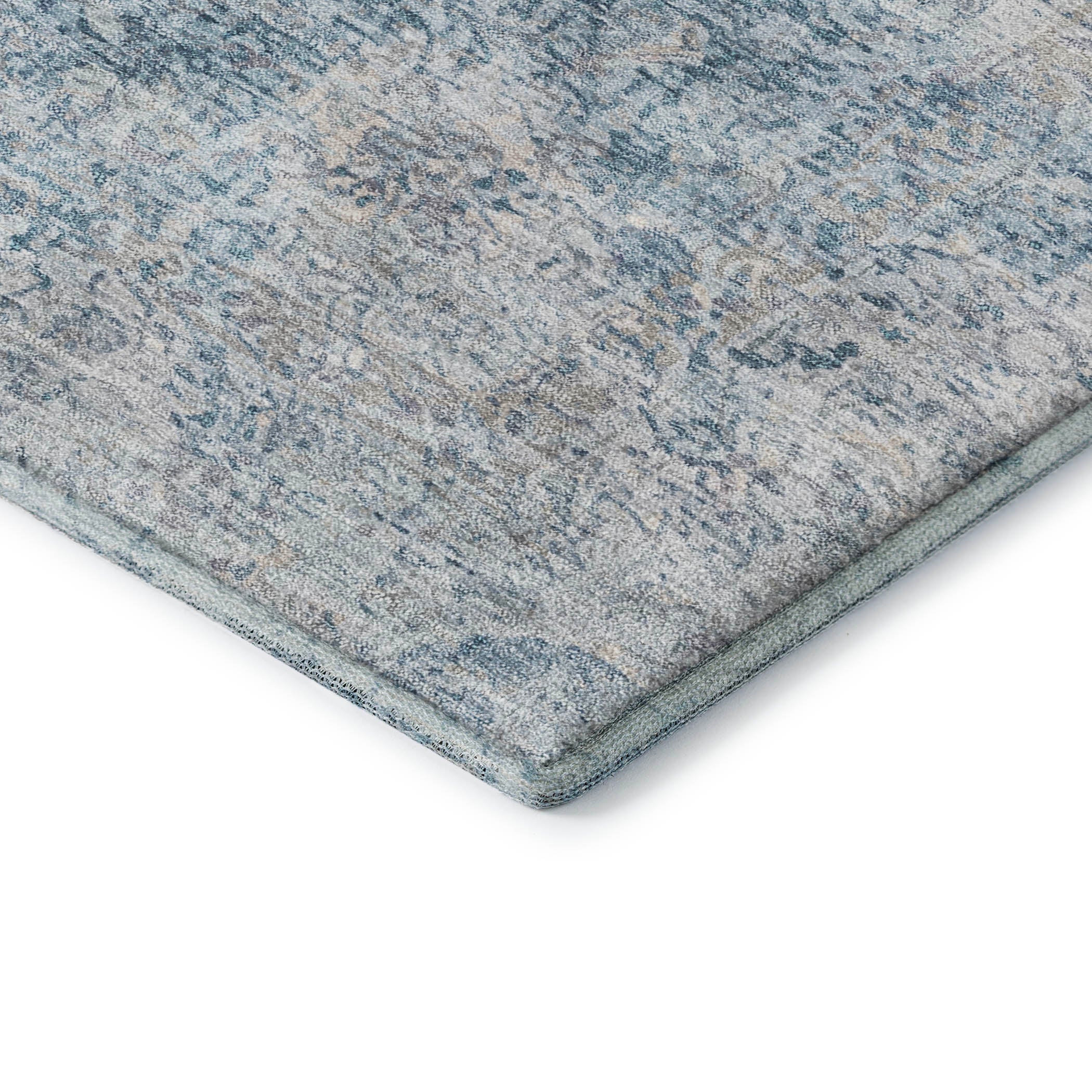 Marrakech Machine Washable Traditional Denim Blue Rug 1'8" x 2'6" #shape_Rectangle