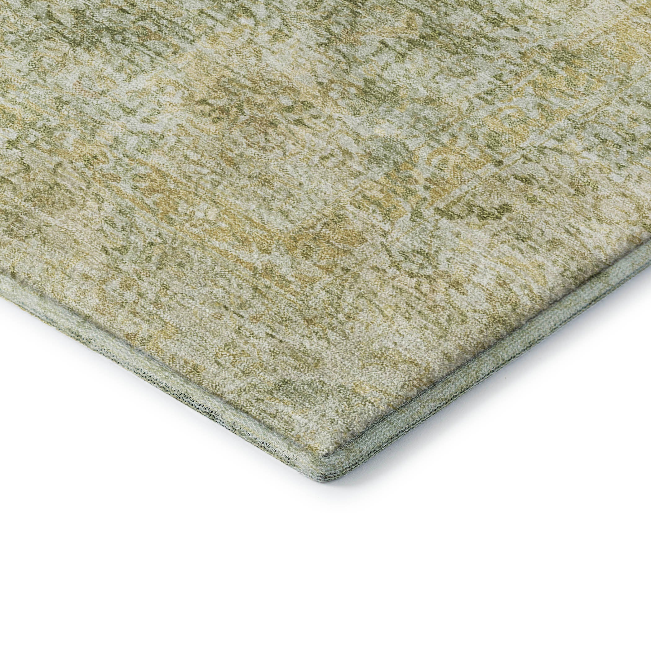 Marrakech Machine Washable Traditional Sage Green Rug 1'8" x 2'6" #shape_Rectangle