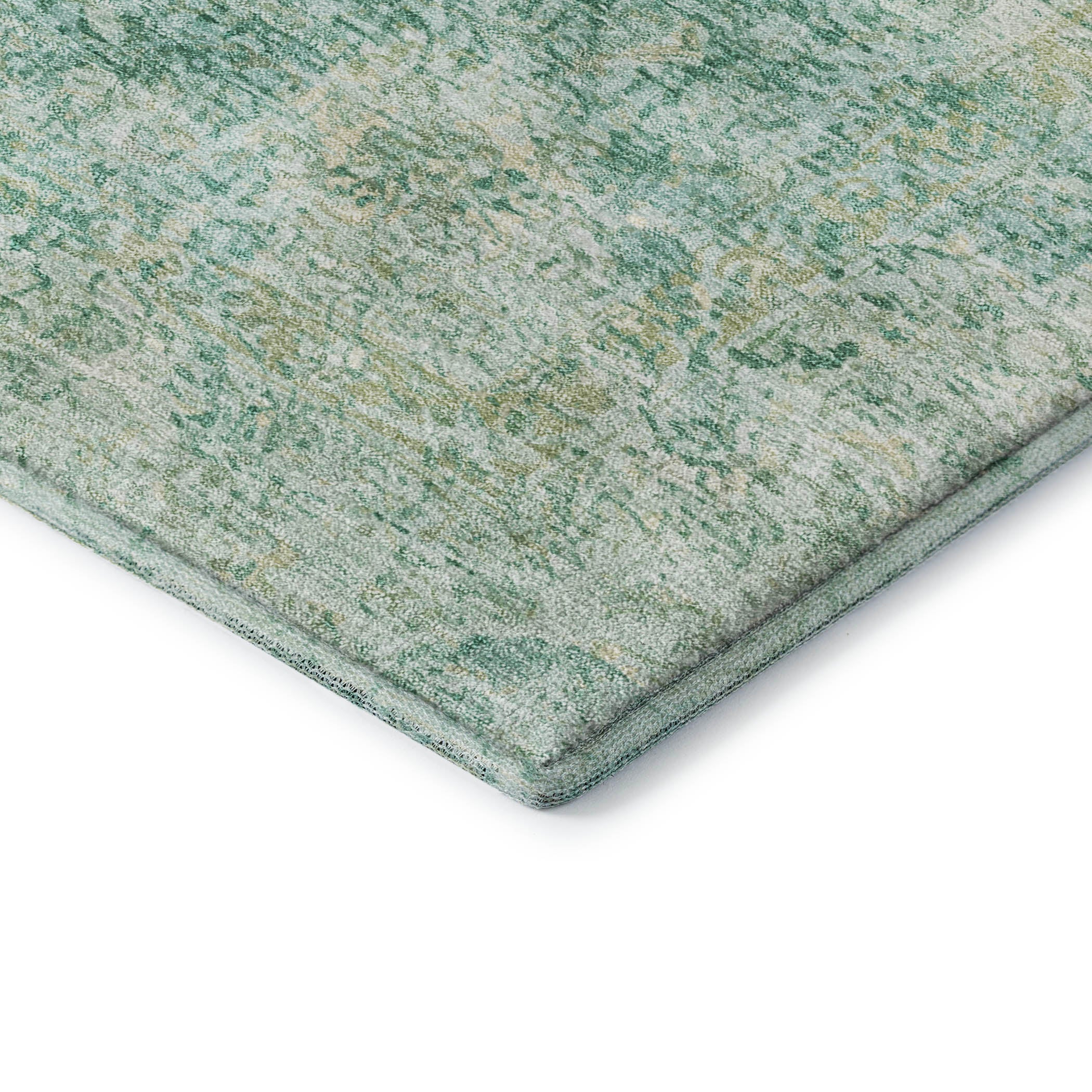 Marrakech Machine Washable Traditional Teal Rug 1'8" x 2'6" #shape_Rectangle