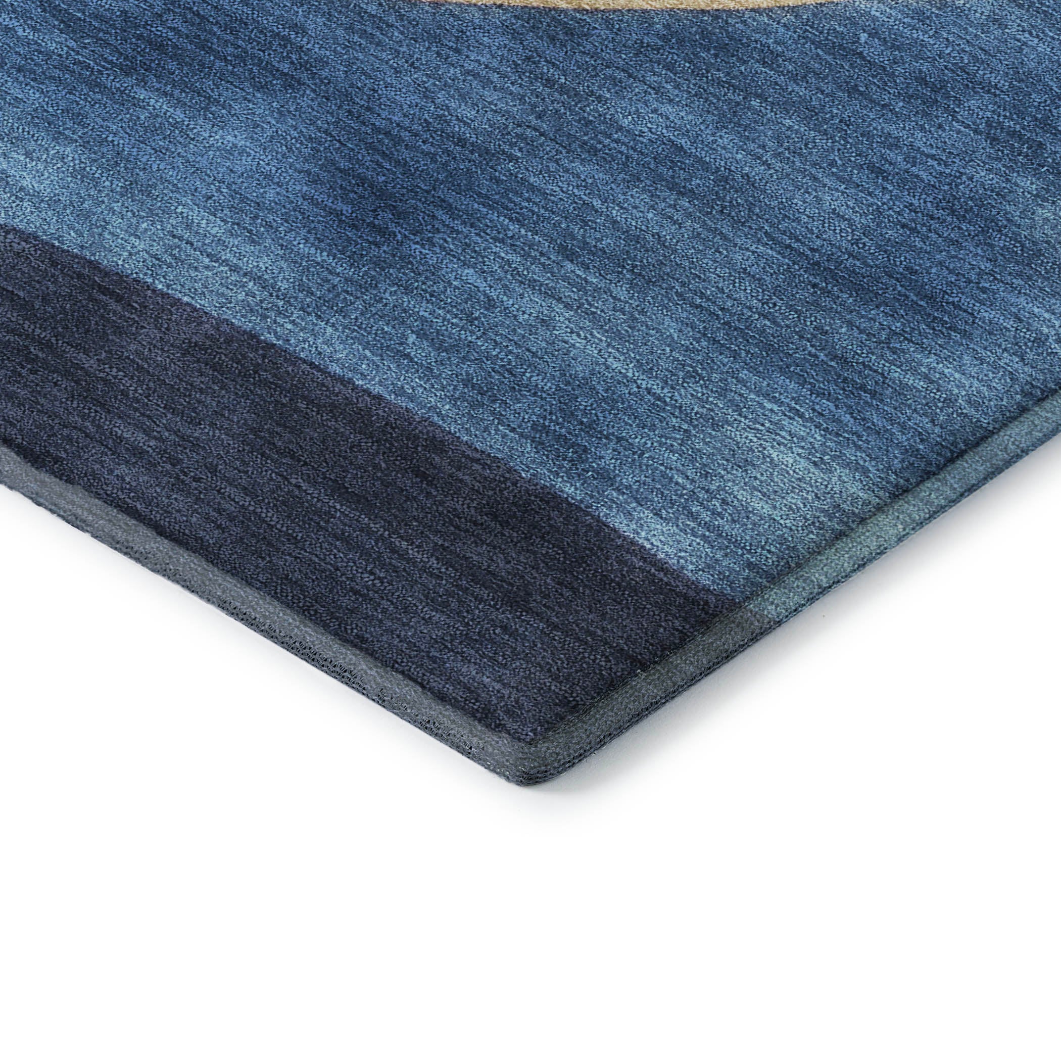 Bangkok Machine Washable Transitional Green Rug 1'8" x 2'6" #shape_Rectangle
