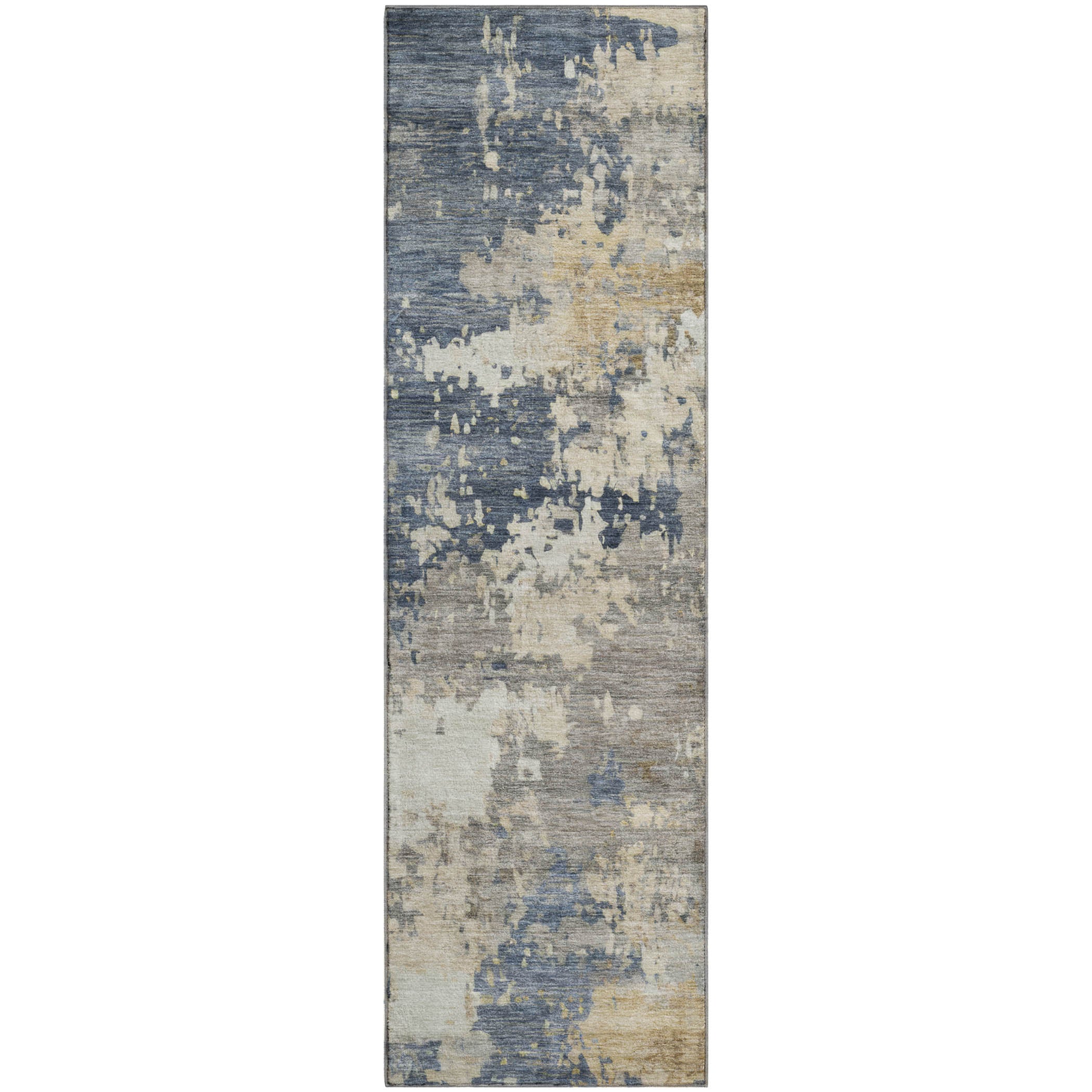 Jaipur Machine Washable Transitional Blue Rug 2'3" x 7'6" #shape_Runner