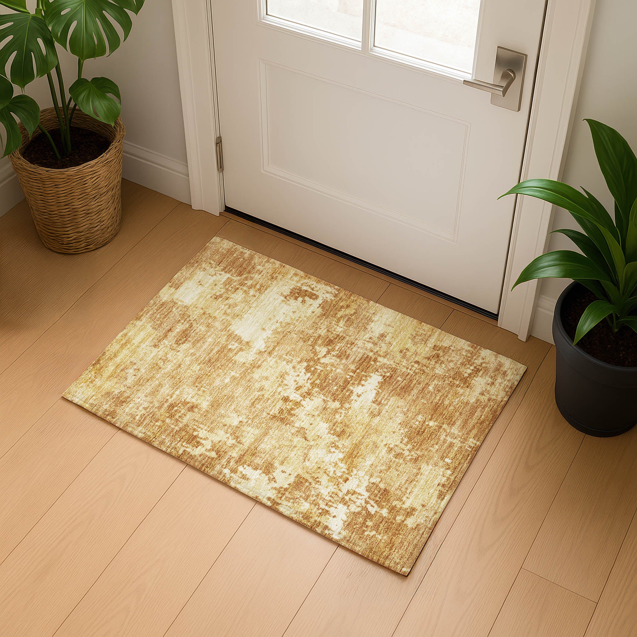 Jaipur Machine Washable Transitional Copper Orange Rug 1'8" x 2'6" #shape_Rectangle