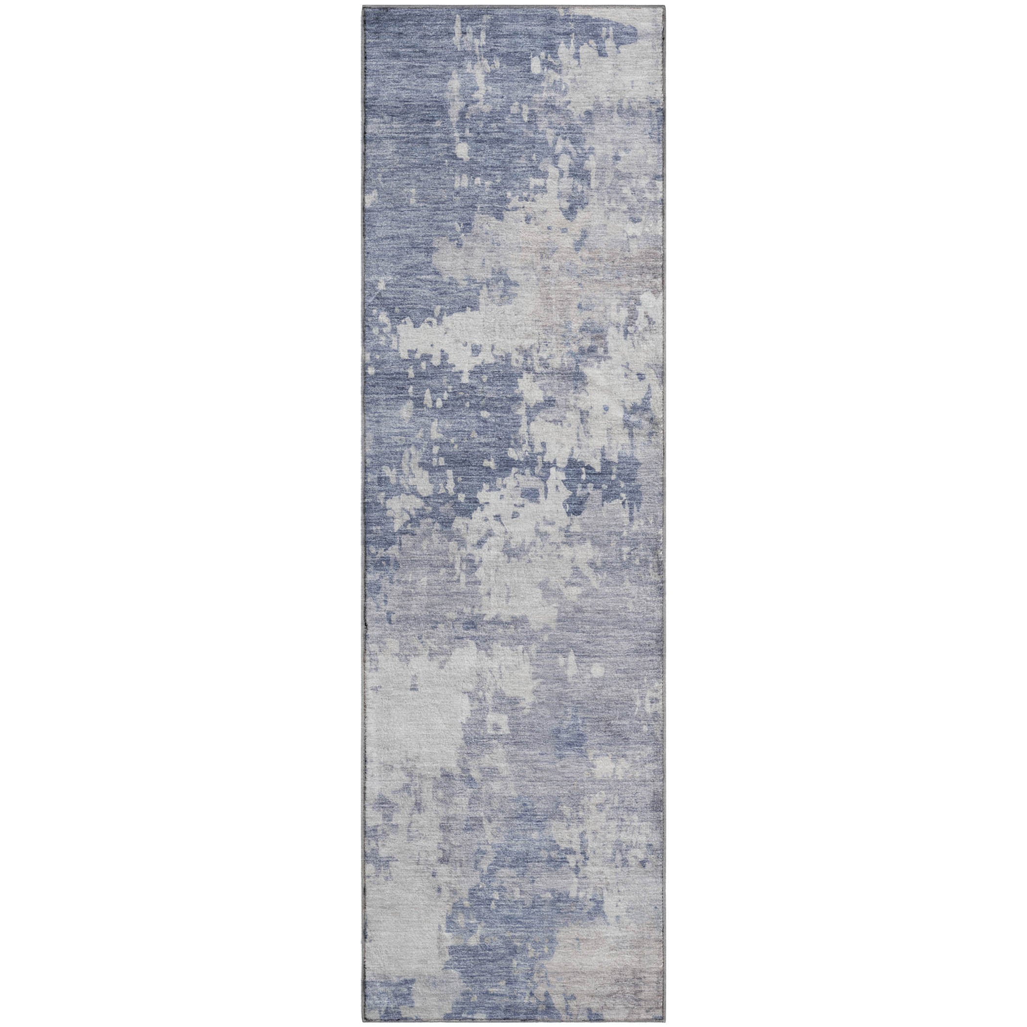 Jaipur Machine Washable Transitional Denim Blue Rug 2'3" x 7'6" #shape_Runner