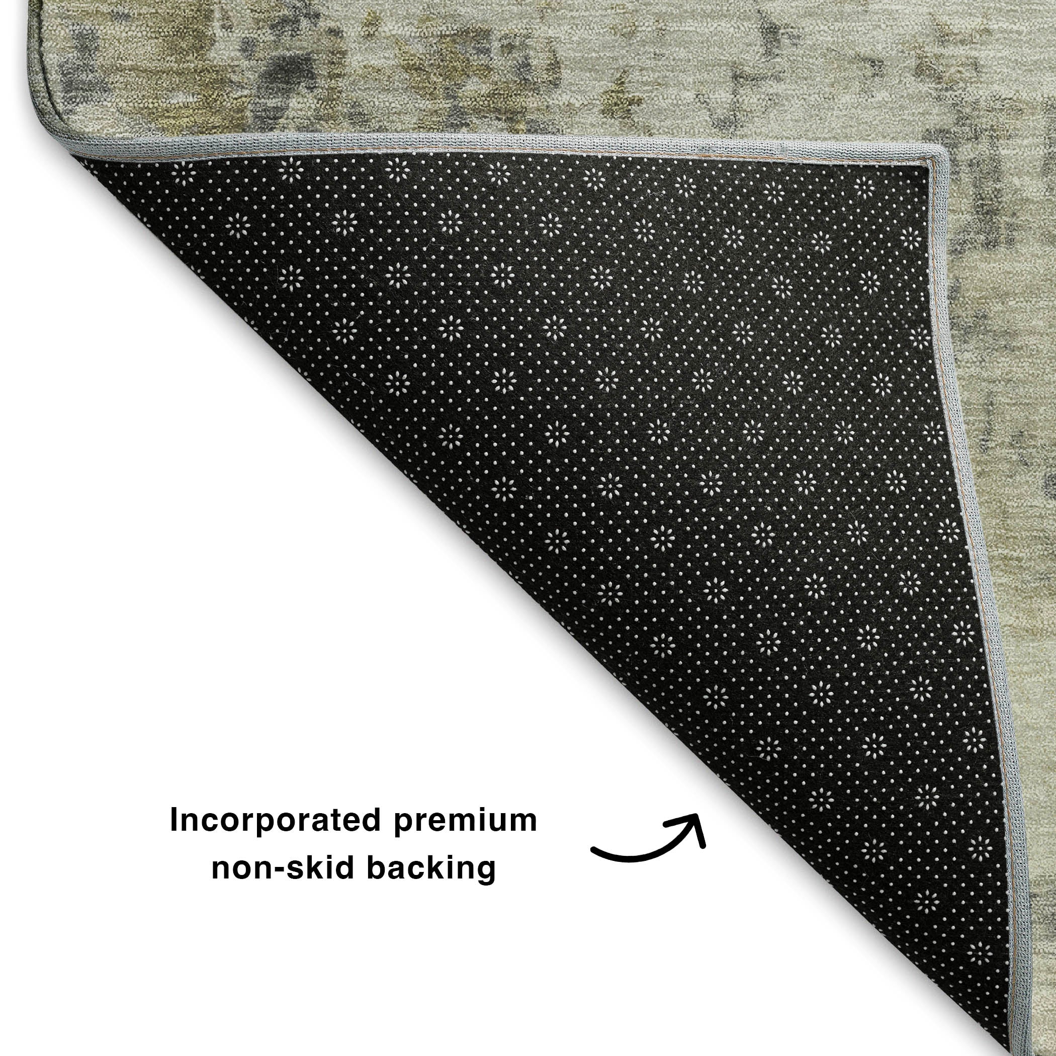 Jaipur Machine Washable Transitional Pewter Gray Rug 1'8" x 2'6" #shape_Rectangle