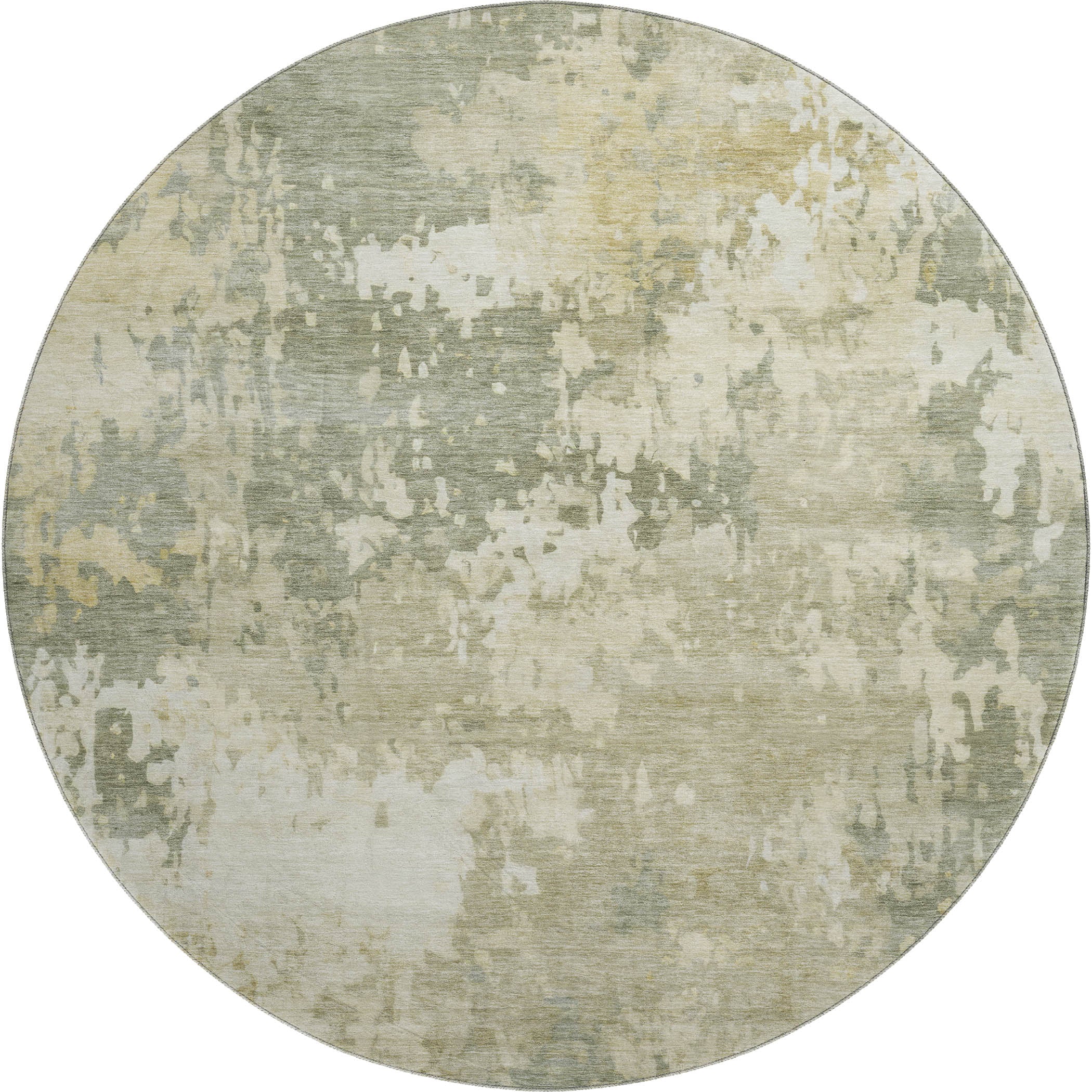 Jaipur Machine Washable Transitional Sage Green Rug 8' x 8' #shape_Round