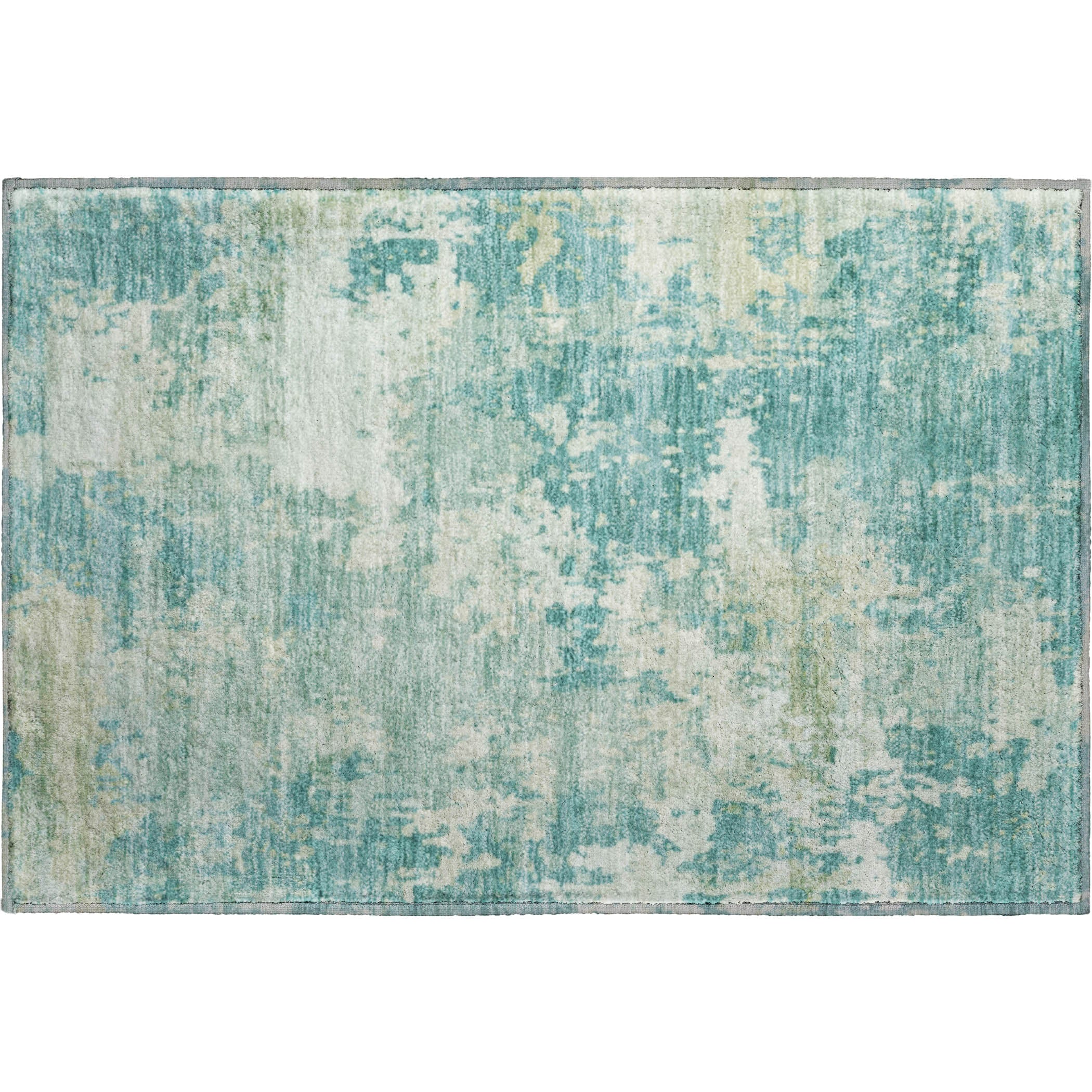 Jaipur Machine Washable Transitional Teal Rug 1'8" x 2'6" #shape_Rectangle