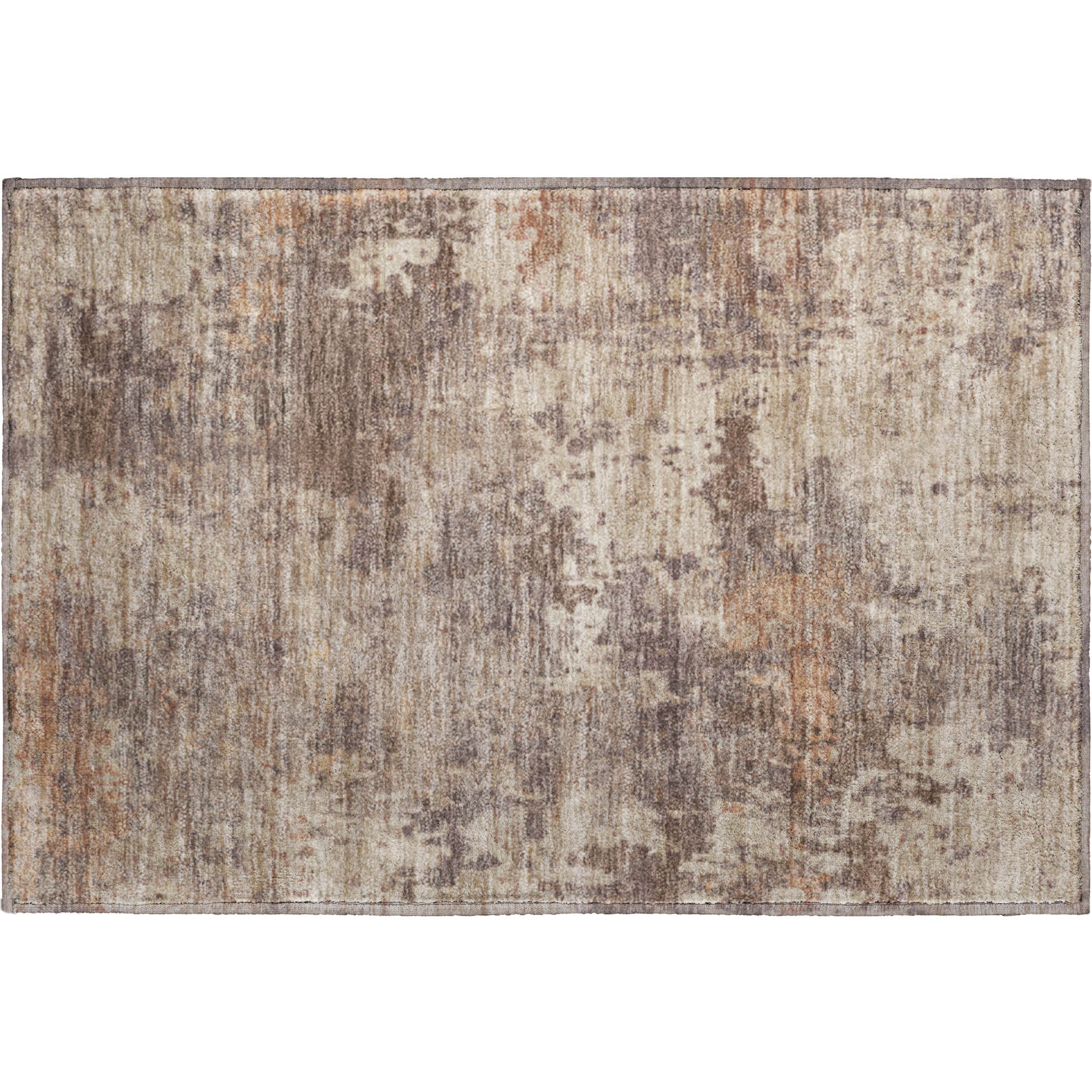 Antigua Machine Washable Transitional Brown Rug 1'8" x 2'6" #shape_Rectangle