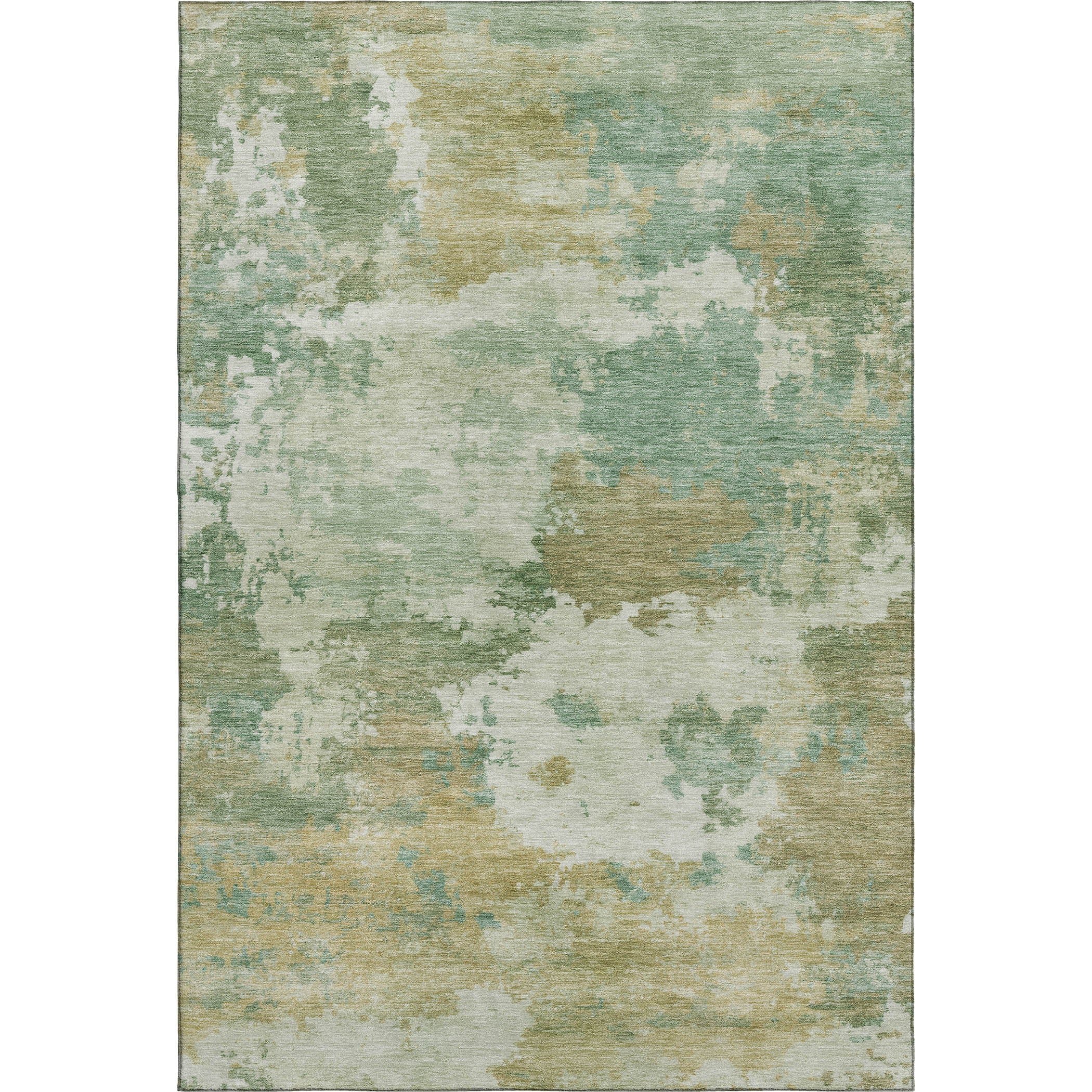 Chiang Mai Machine Washable Transitional Aloe Green Rug 2'6" x 3'10" #shape_Rectangle