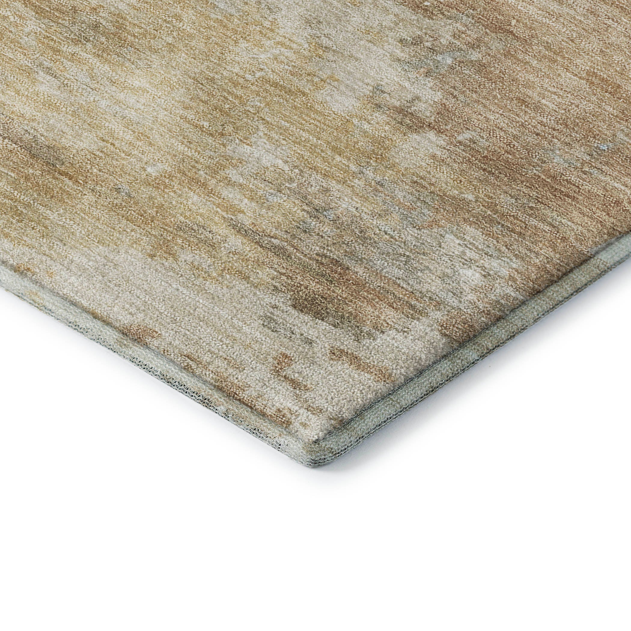 Chiang Mai Machine Washable Transitional Khaki Brown Rug 1'8" x 2'6" #shape_Rectangle