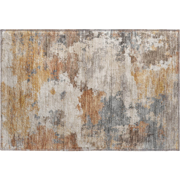 Chiang Mai Machine Washable Transitional Paprika Orange Rug 1'8" x 2'6"
