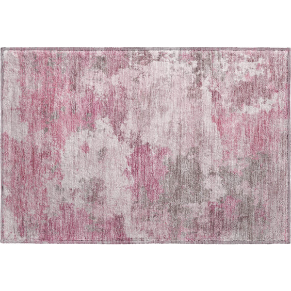 Chiang Mai Machine Washable Transitional Pink Rug 1'8" x 2'6"