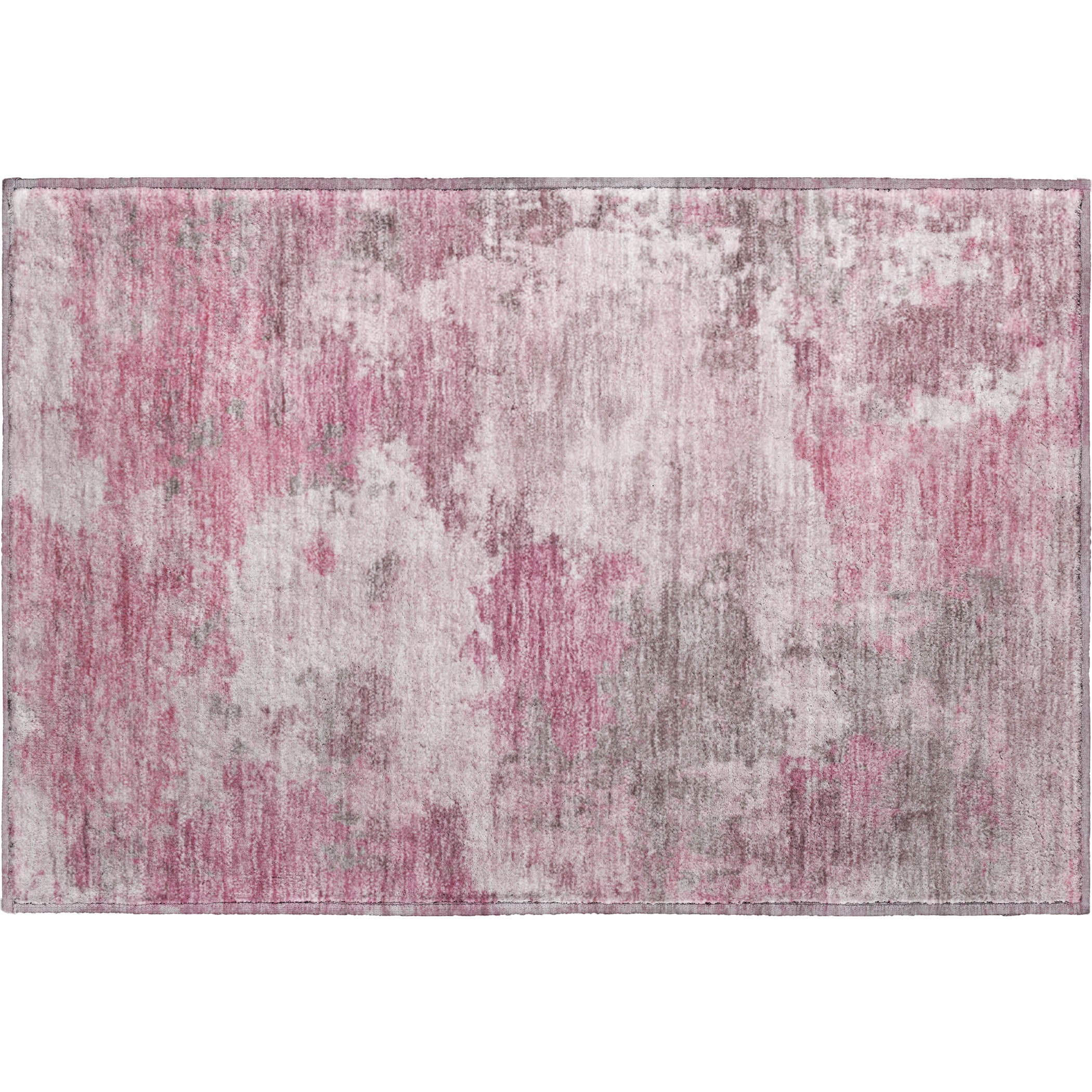 Chiang Mai Machine Washable Transitional Pink Rug 1'8" x 2'6" #shape_Rectangle