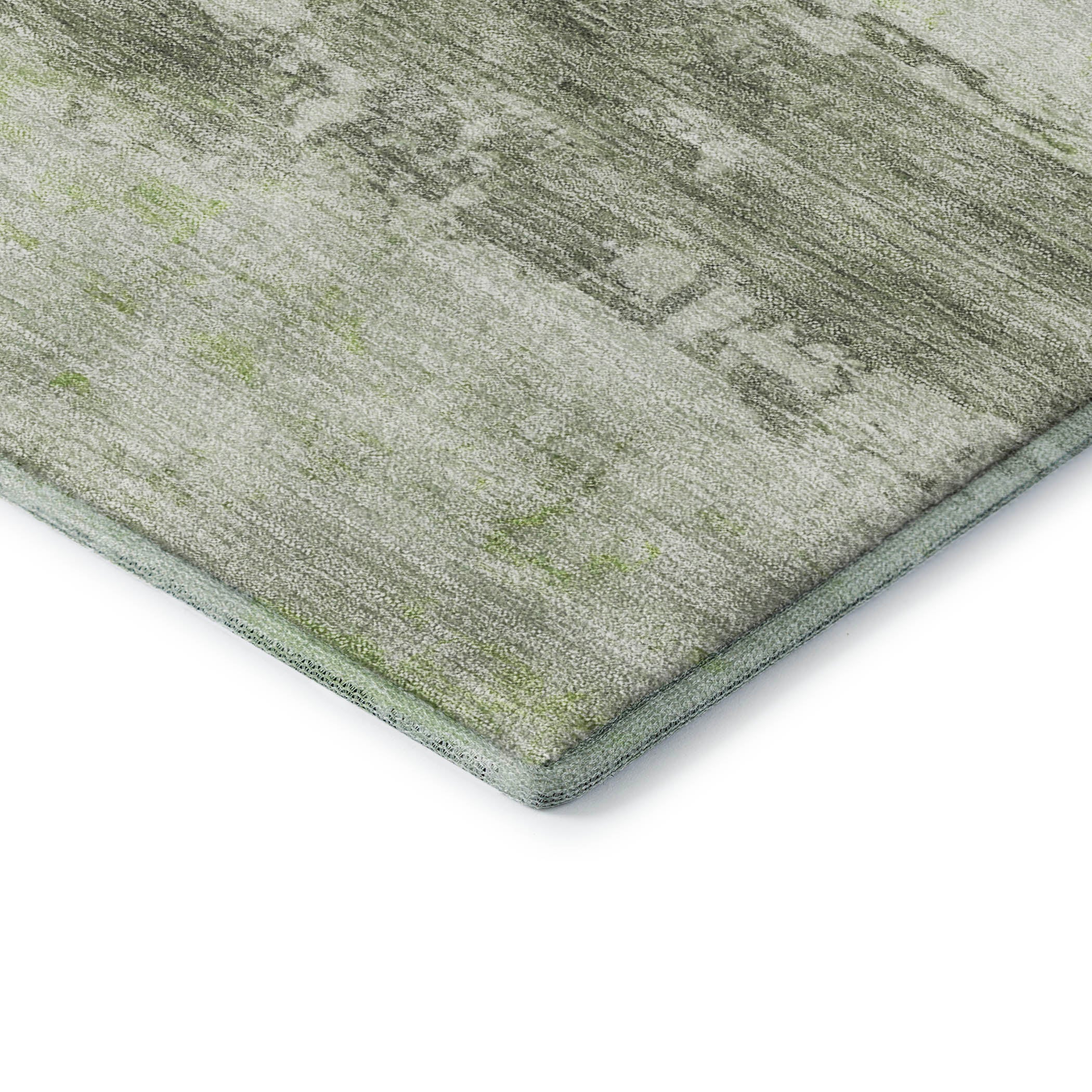 Marrakech Machine Washable Transitional Aloe Green Rug 1'8" x 2'6" #shape_Rectangle