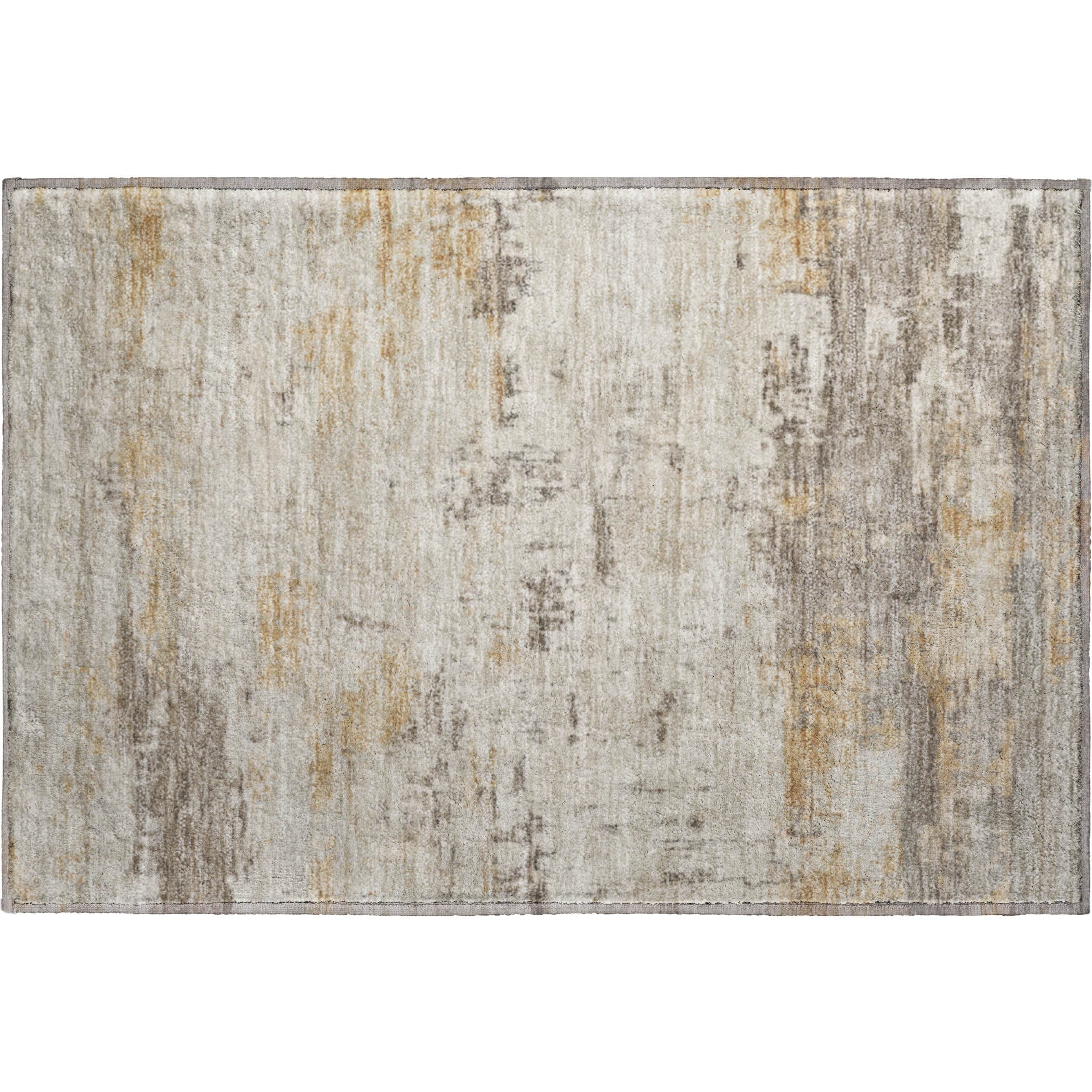 Marrakech Machine Washable Transitional Putty Ivory Rug 1'8" x 2'6" #shape_Rectangle