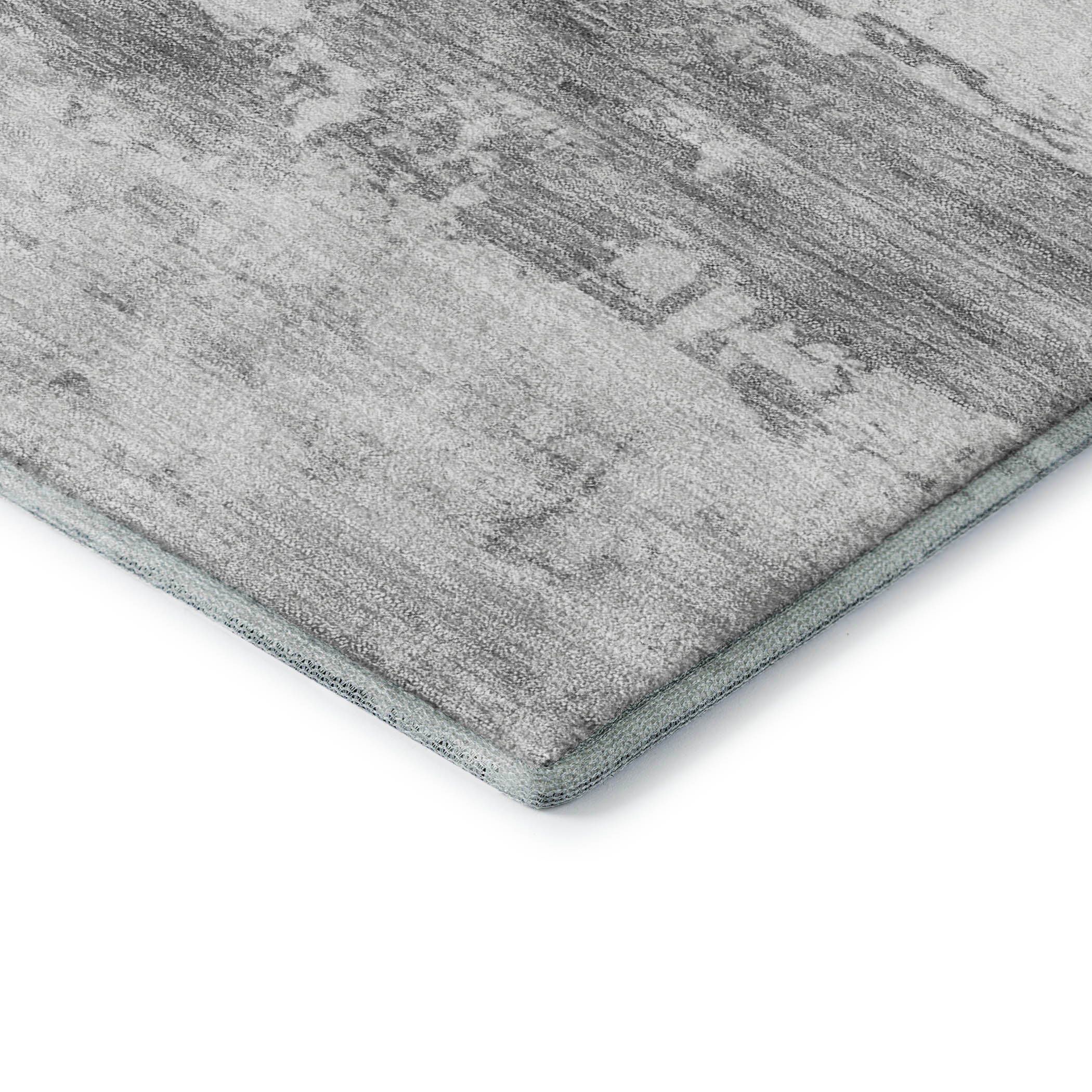 Marrakech Machine Washable Transitional Silver Gray Rug 1'8" x 2'6" #shape_Rectangle