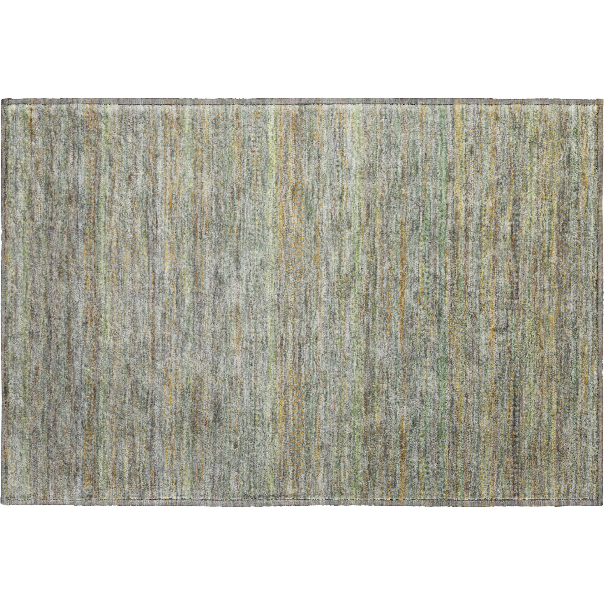 Santorini Machine Washable Transitional Gray Rug 1'8" x 2'6" #shape_Rectangle