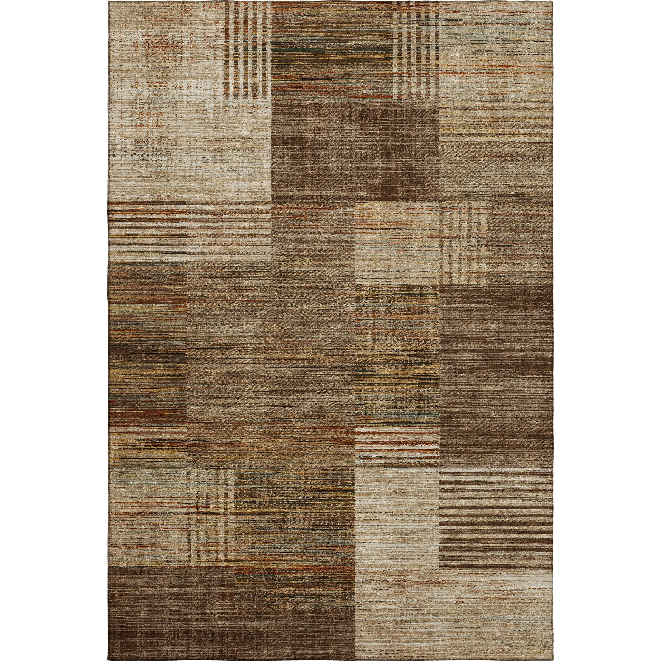 Porto Machine Washable Transitional Brown Rug 2'6" x 3'10" #shape_Rectangle