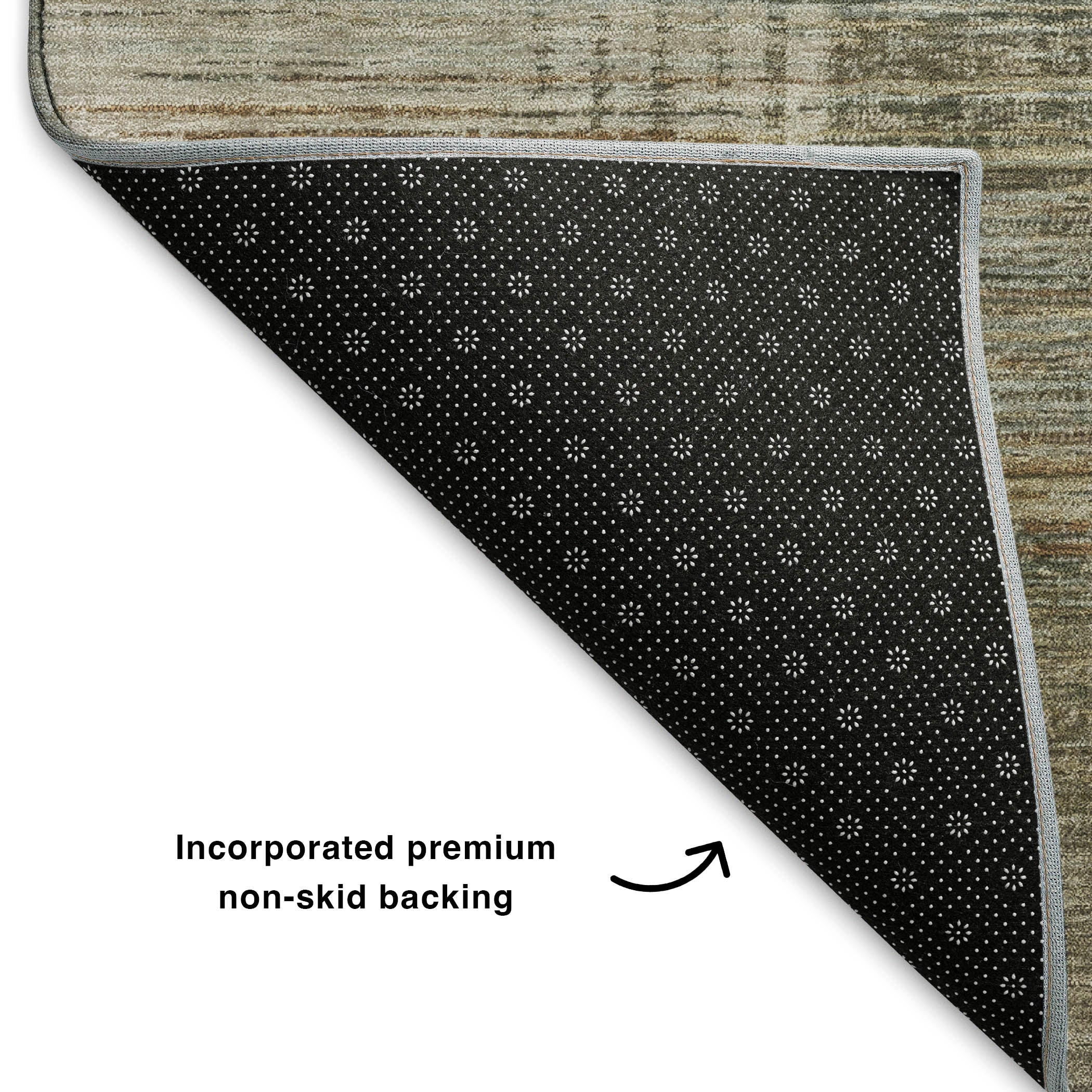 Porto Machine Washable Transitional Pewter Gray Rug 1'8" x 2'6" #shape_Rectangle