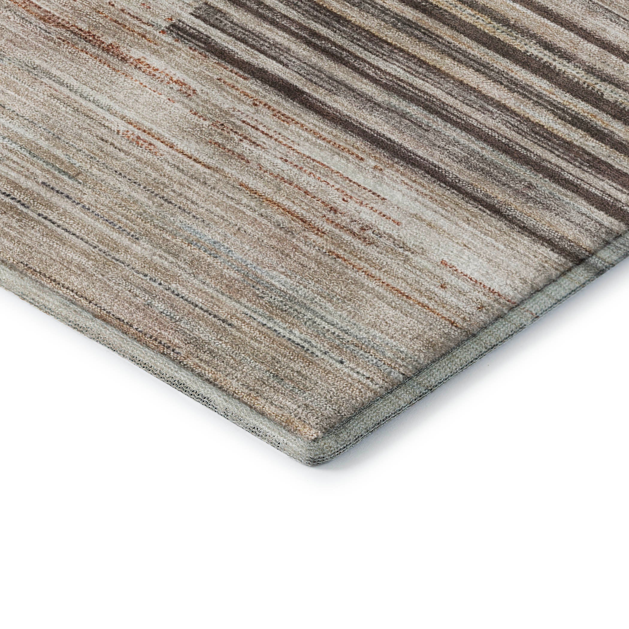Porto Machine Washable Transitional Taupe Brown Rug 1'8" x 2'6" #shape_Rectangle