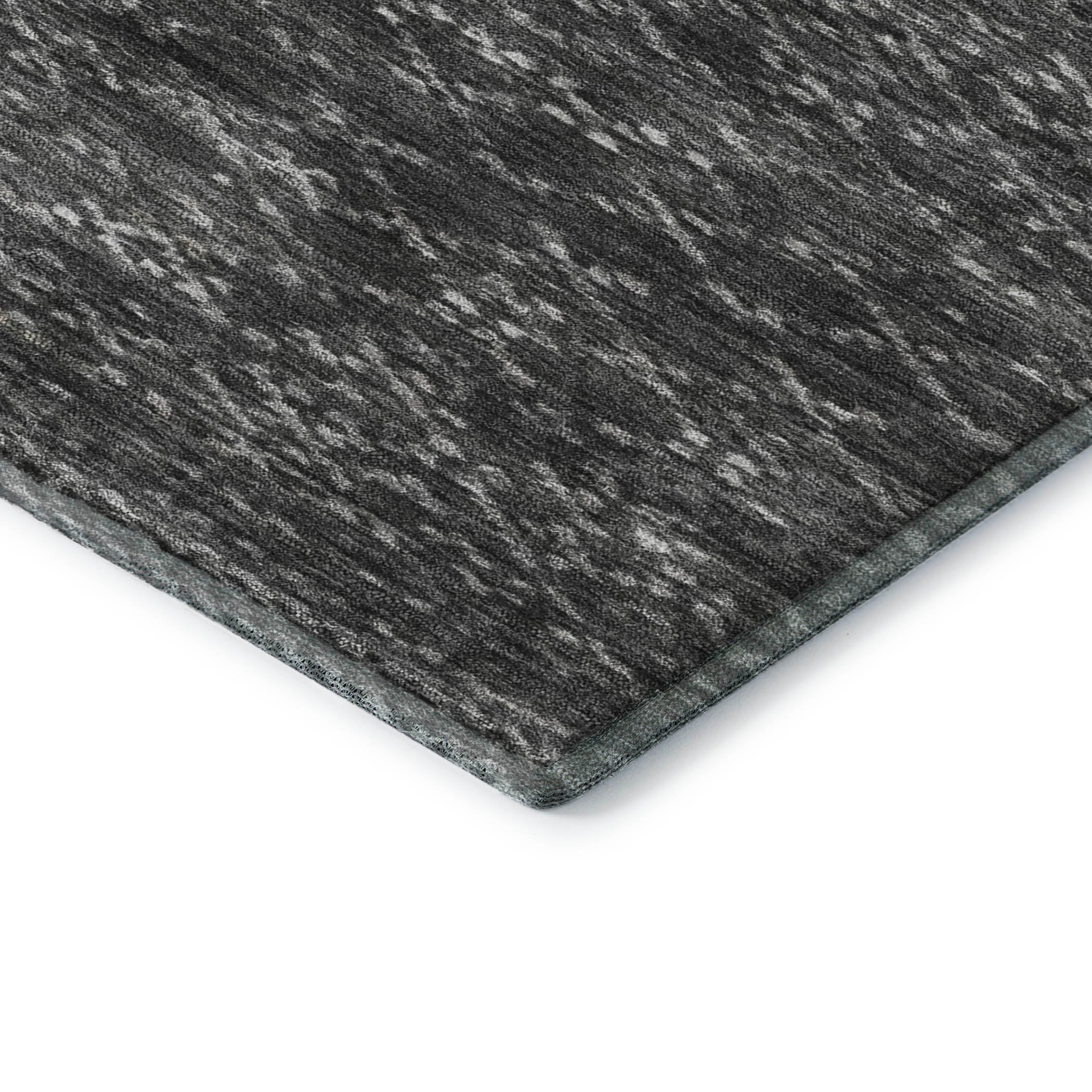 Sintra Machine Washable Transitional Charcoal Gray Rug 1'8" x 2'6" #shape_Rectangle
