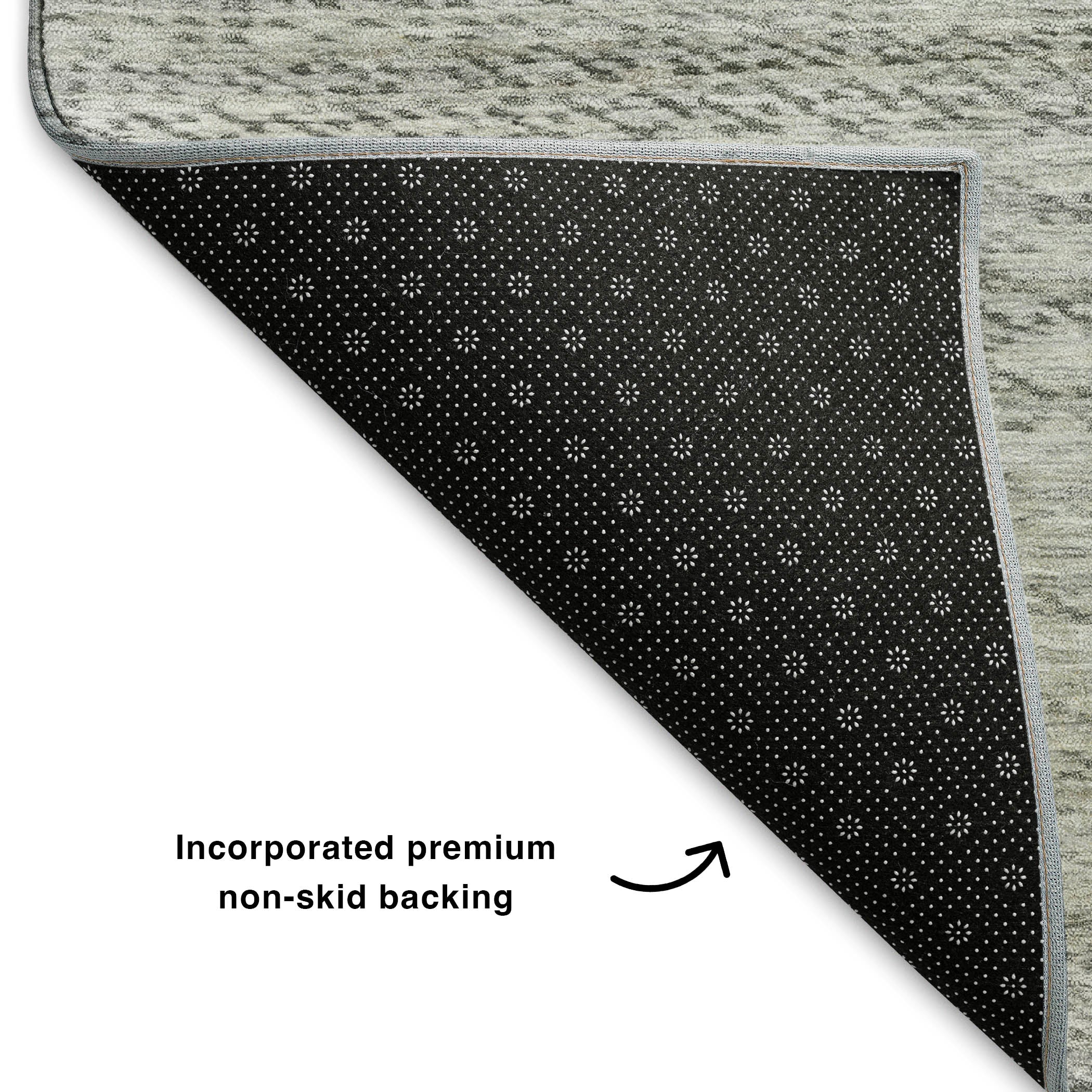 Sintra Machine Washable Transitional Gray Rug 1'8" x 2'6" #shape_Rectangle