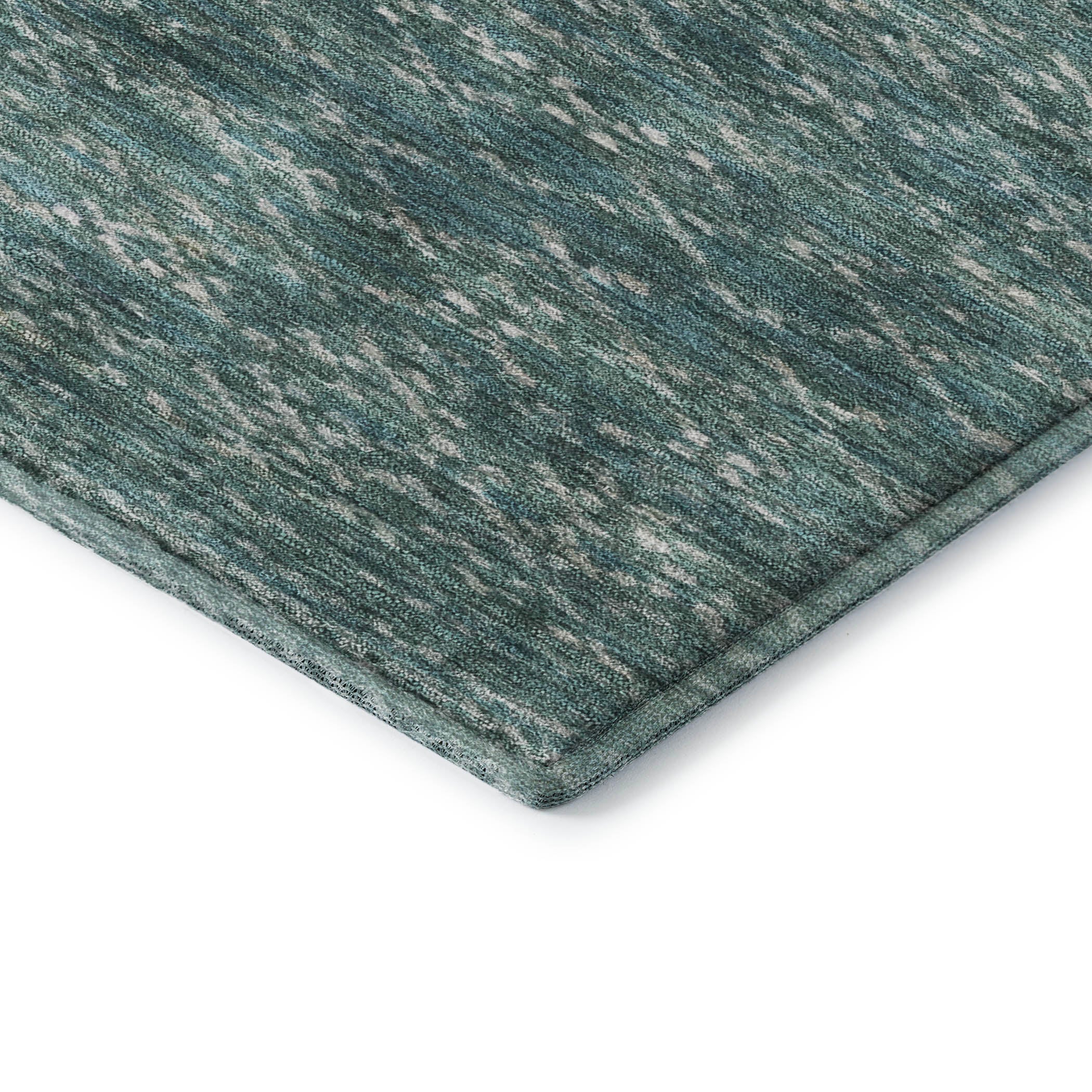 Sintra Machine Washable Transitional Teal Rug 1'8" x 2'6" #shape_Rectangle