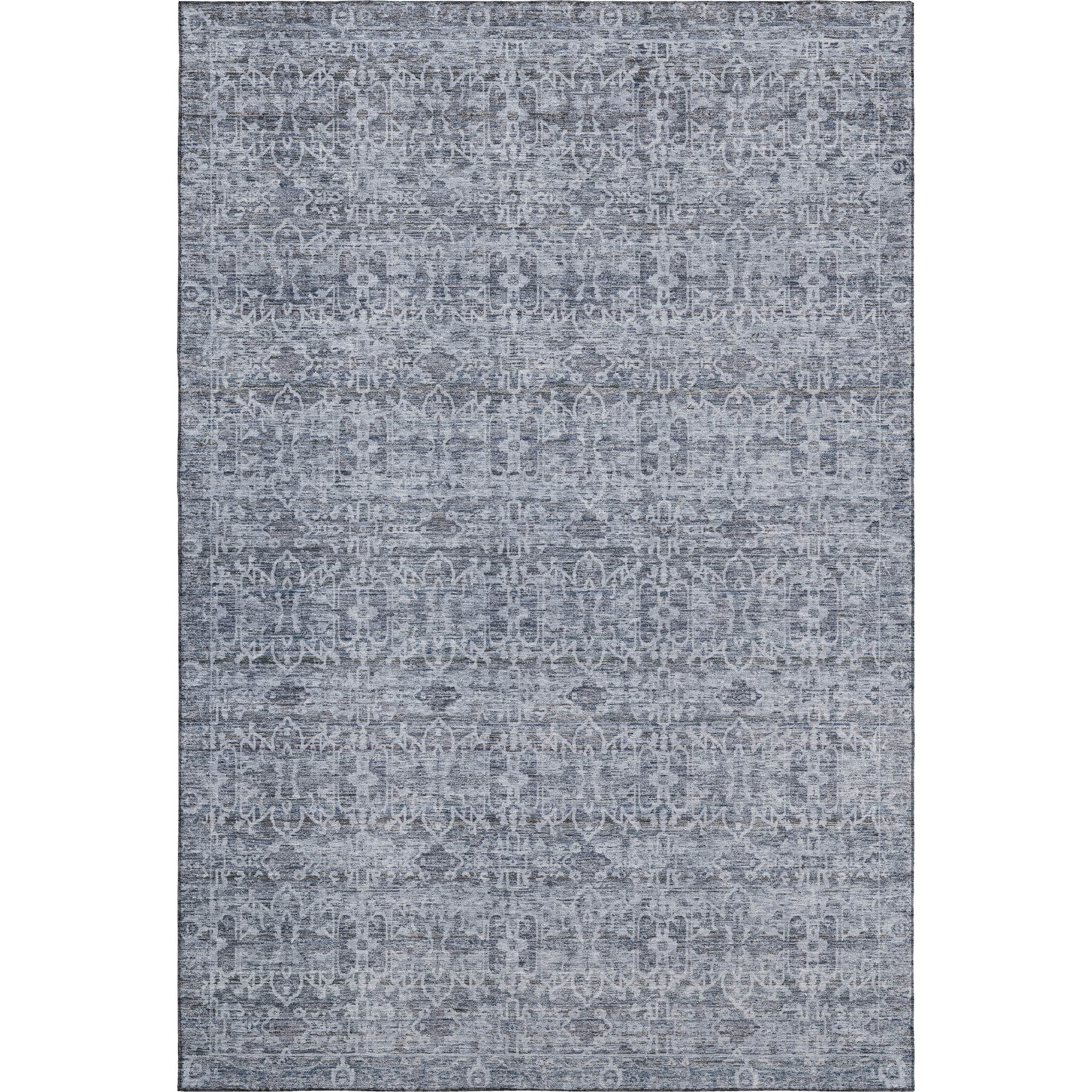 Hoi An Machine Washable Transitional Blue Rug 2'6" x 3'10" #shape_Rectangle
