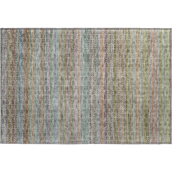 Tbilisi Machine Washable Transitional Aqua Teal Rug 1'8" x 2'6"