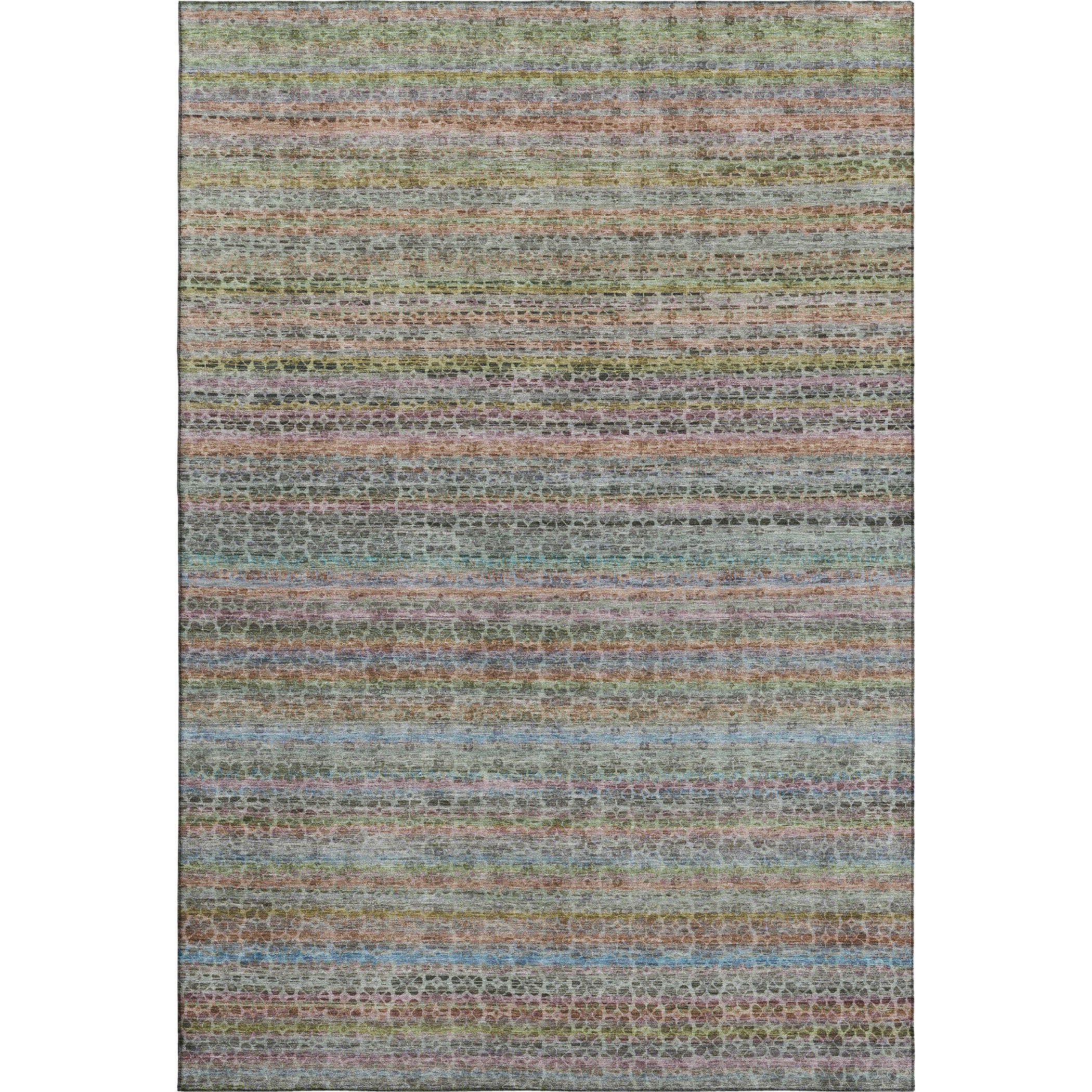 Tbilisi Machine Washable Transitional Aqua Teal Rug 2'6" x 3'10" #shape_Rectangle