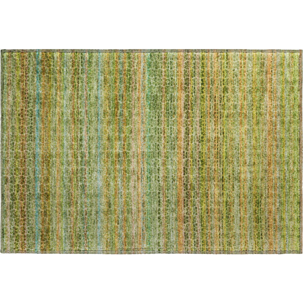 Tbilisi Machine Washable Transitional Green Rug 1'8" x 2'6"