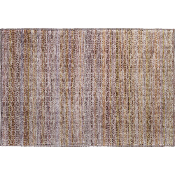 Tbilisi Machine Washable Transitional Khaki Brown Rug 1'8" x 2'6"