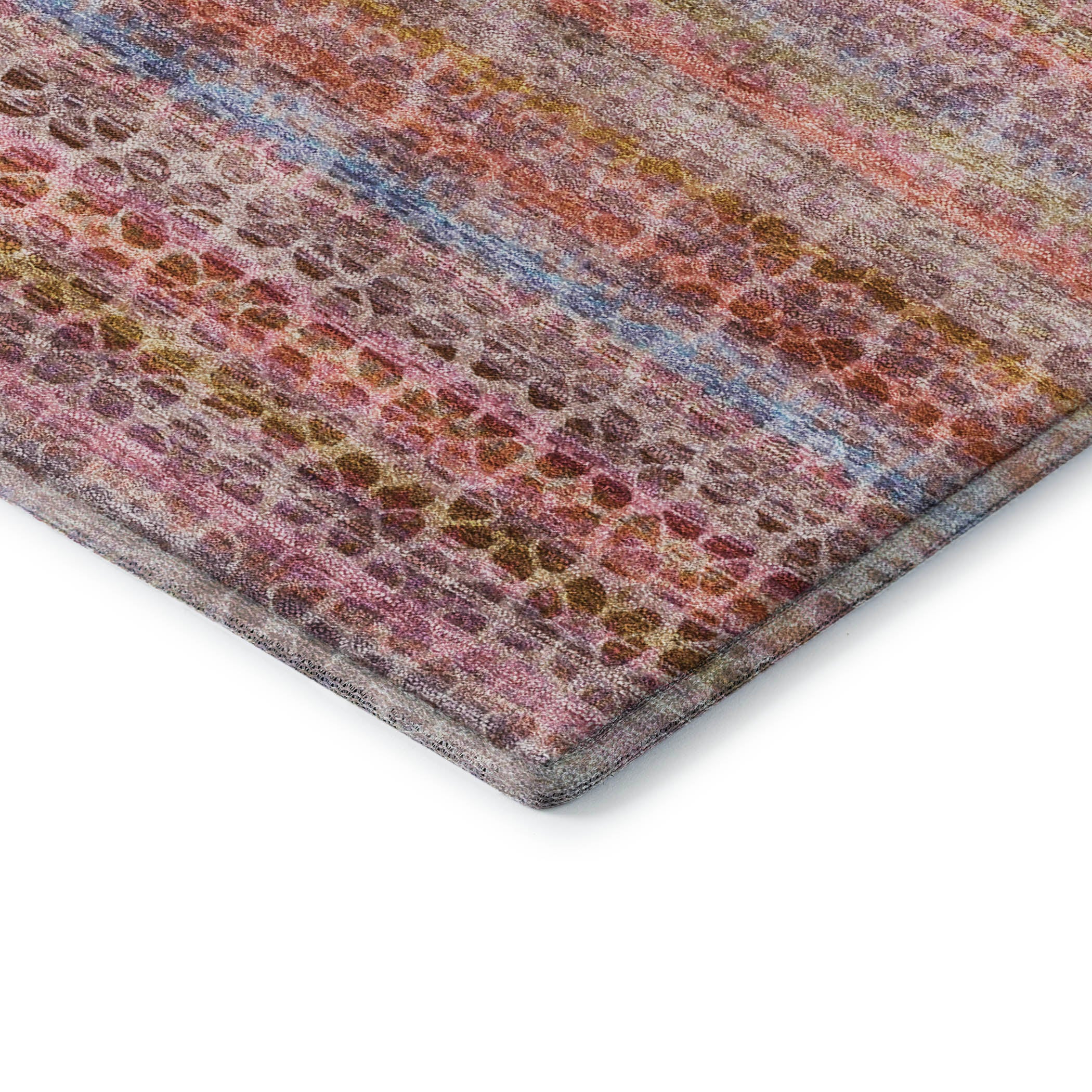 Tbilisi Machine Washable Transitional Pink Rug 1'8" x 2'6" #shape_Rectangle