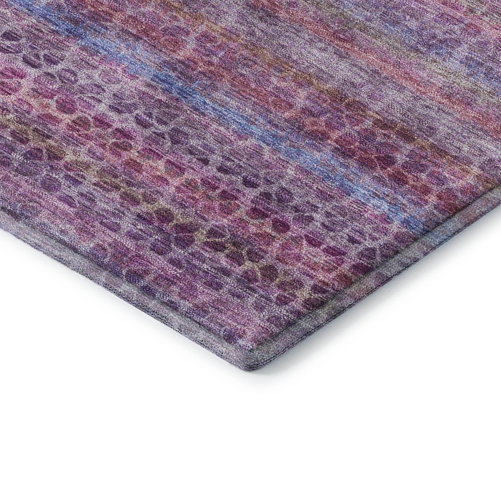Tbilisi Machine Washable Transitional Purple Rug 1'8" x 2'6" #shape_Rectangle