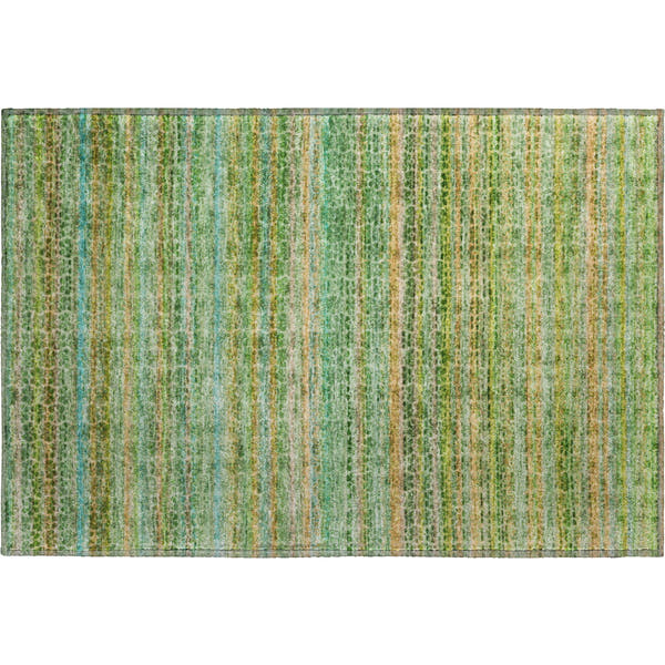 Tbilisi Machine Washable Transitional Teal Rug 1'8" x 2'6"
